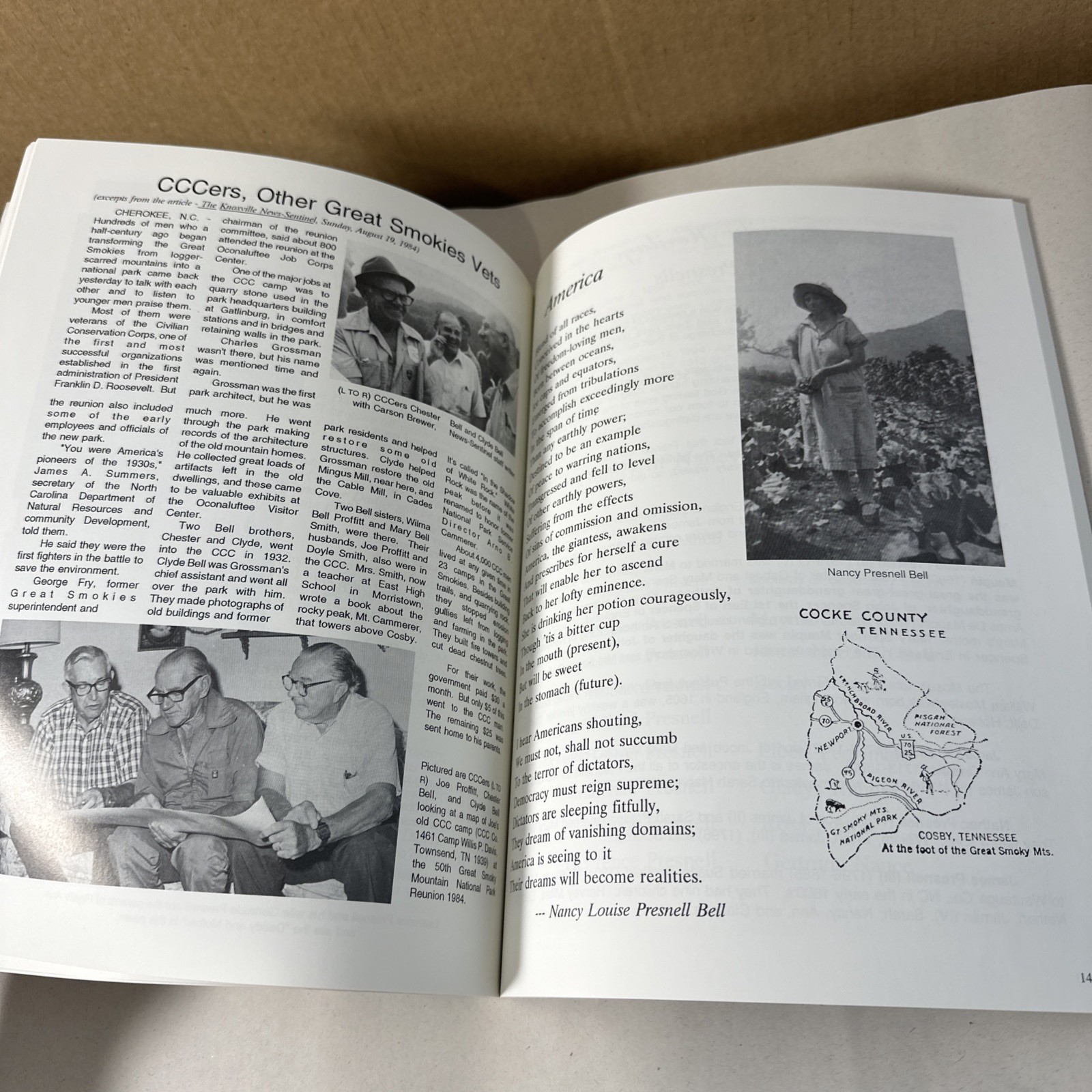 Smoky Mountain Mother 1999 Cocke County Tennessee Bell Family Genealogy Book