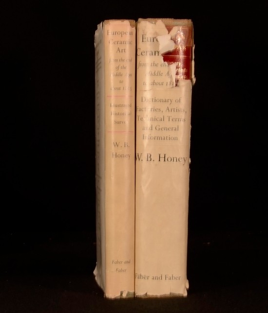 1949-1952 2vols European Ceramic Art W B Honey First Edition Plates