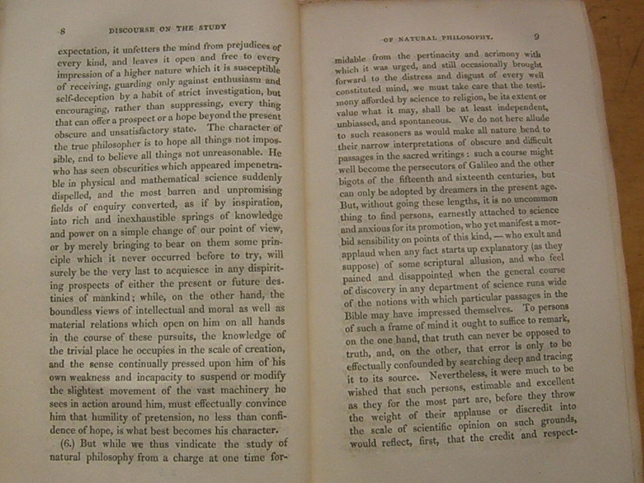 A Preliminary Discourse on the Study of Natural Philosophy – Herschel 1831 RARE