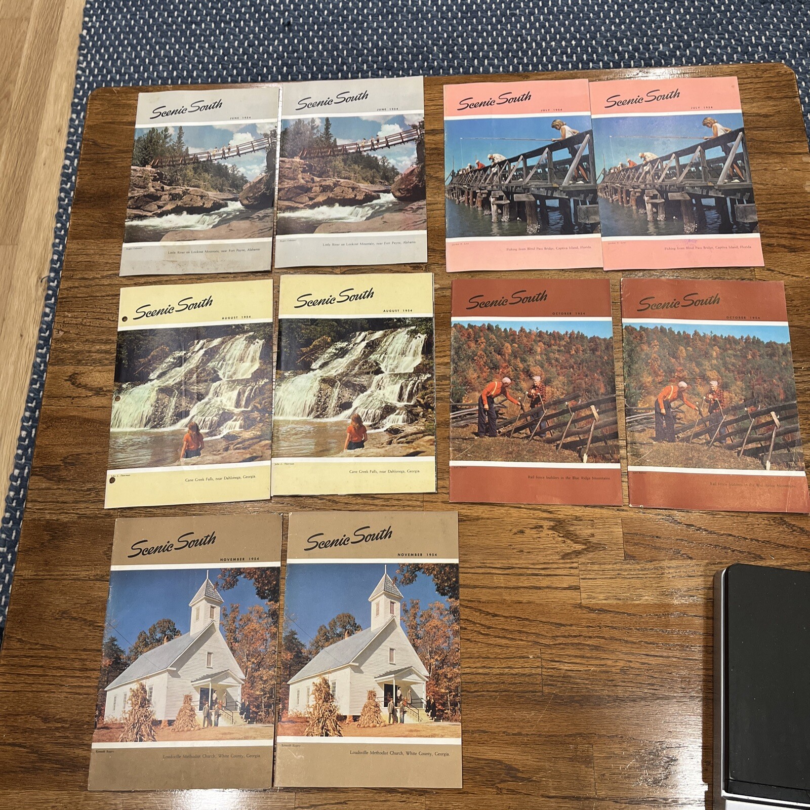 “1954” Scenic South Magazines 10 Issues