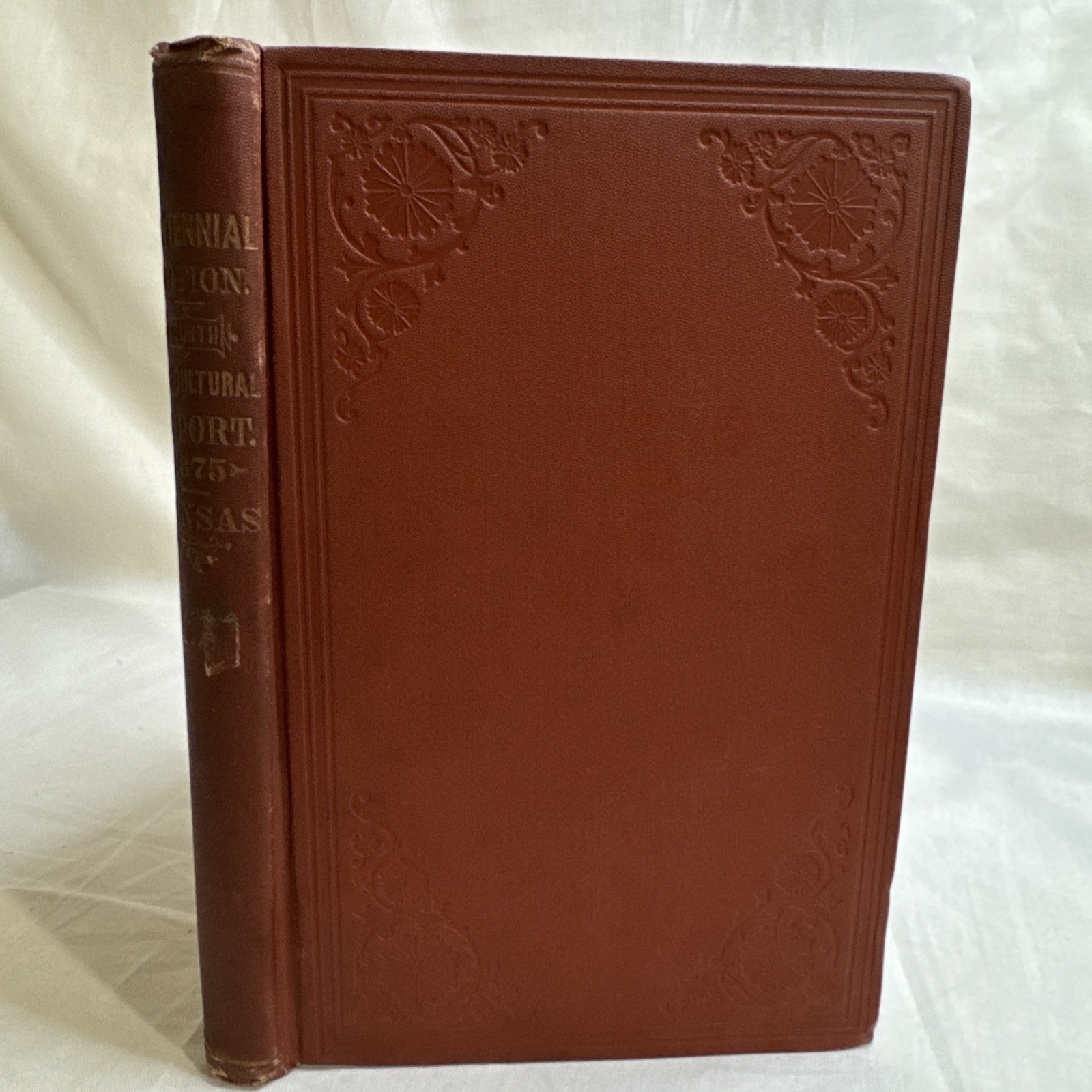 Kansas Agriculture Report 1876 Centennial First Edition Folding Map Illustrated