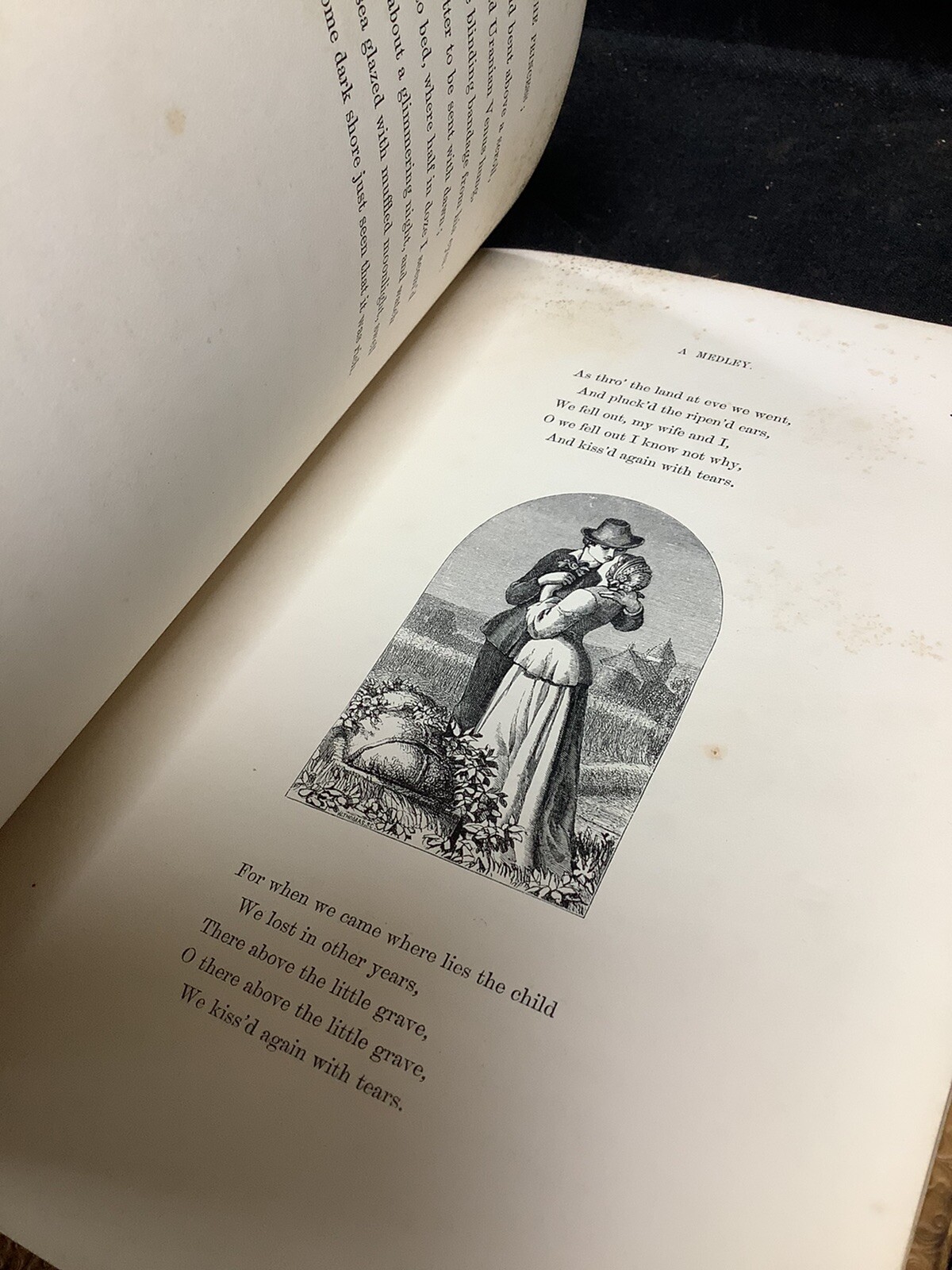 * Illustrated 1860 Leather Binding The Princess By Tennyson