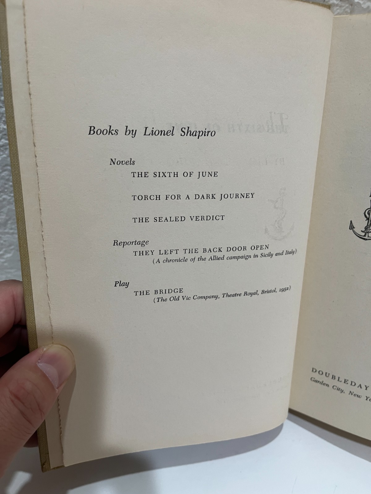 SIGNED by Author Lionel Shapiro – The Sixth of June WWII Novel Hardcover 1955