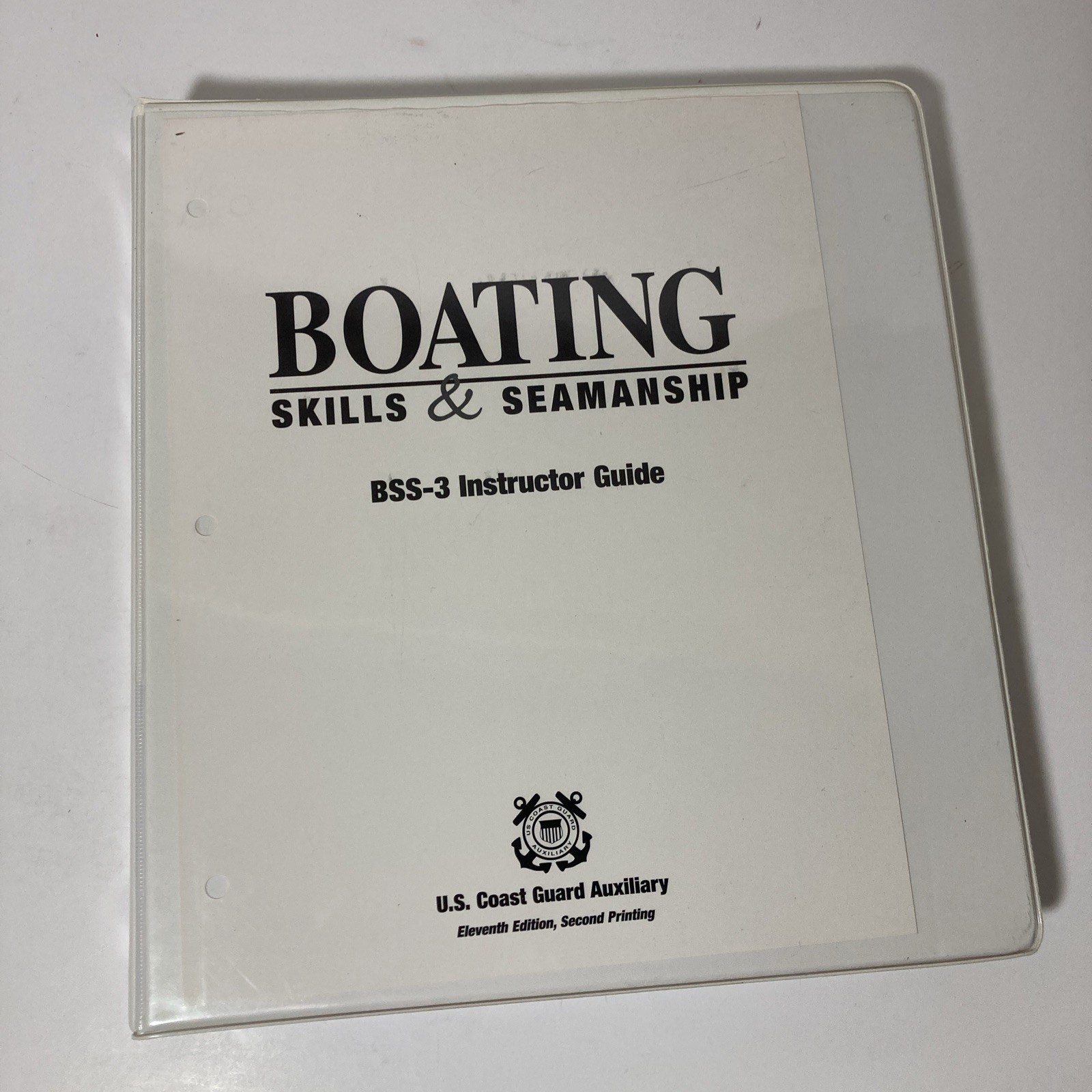 Coast Guard Boating Skills & Seamanship Instructor Guide BSS-3 + COMDTPUB P16794