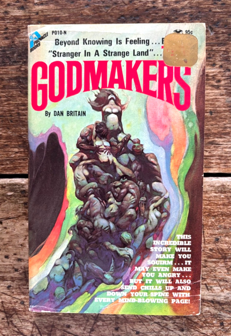 GODMAKERS Dan Britain/Pinnacle PB 1970/Psychic Pulp!/Killer Frazetta Cover/ESP