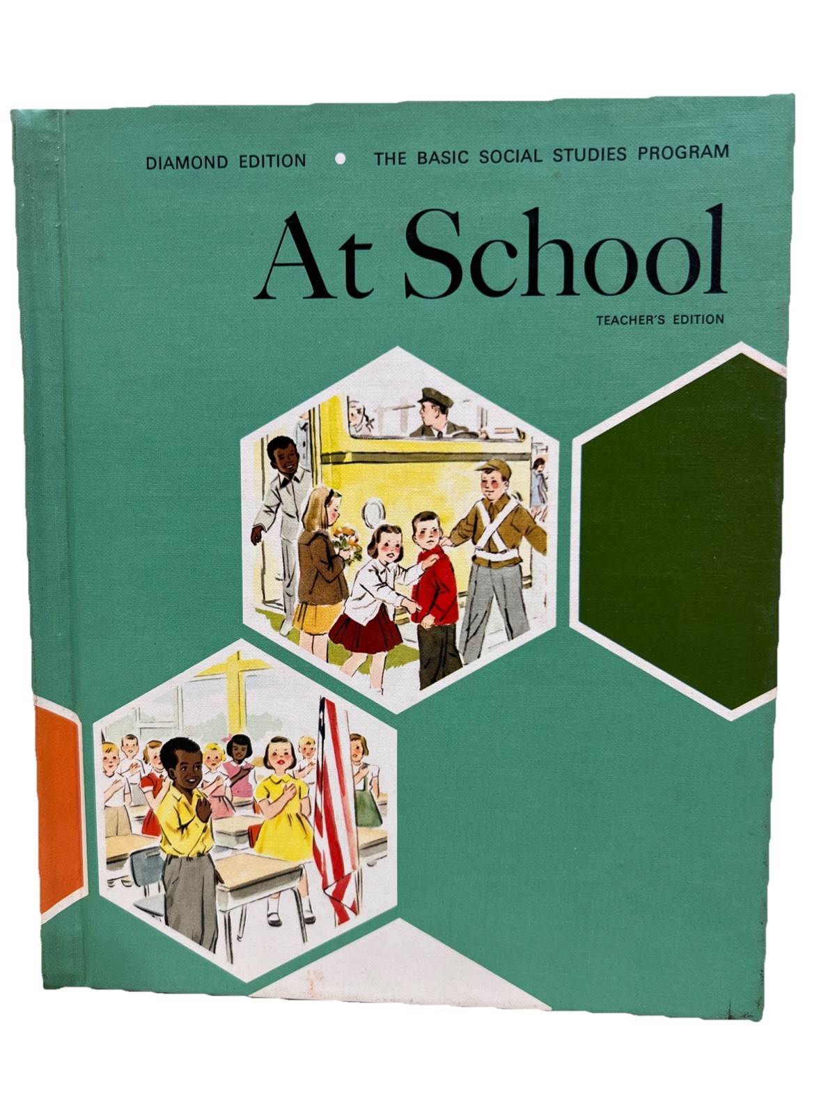 1965 At School, The Basic Social Studies Program, Teachers Edition, Hardcover