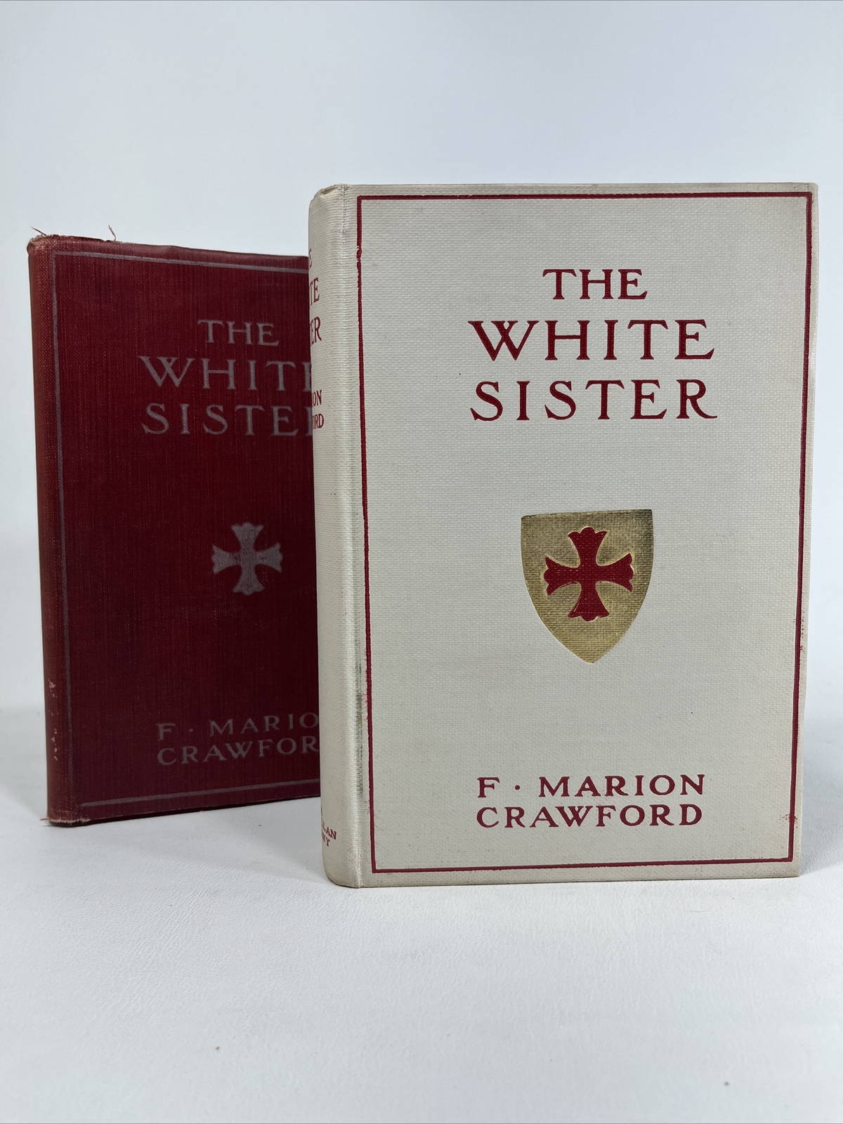 The White Sister 1909 F Marion Crawford HCDJ Illustrated / Fabric Dust Jacket
