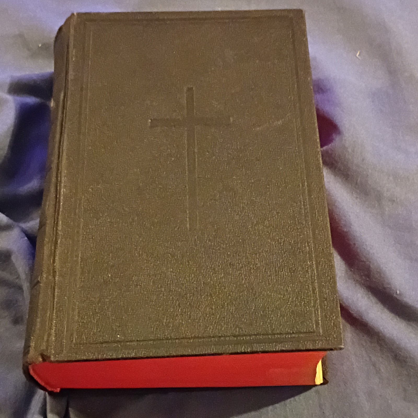 Vintage 1953 Douay Rheims Holy Bible Catholic Genuine Leather Belgium Spellman