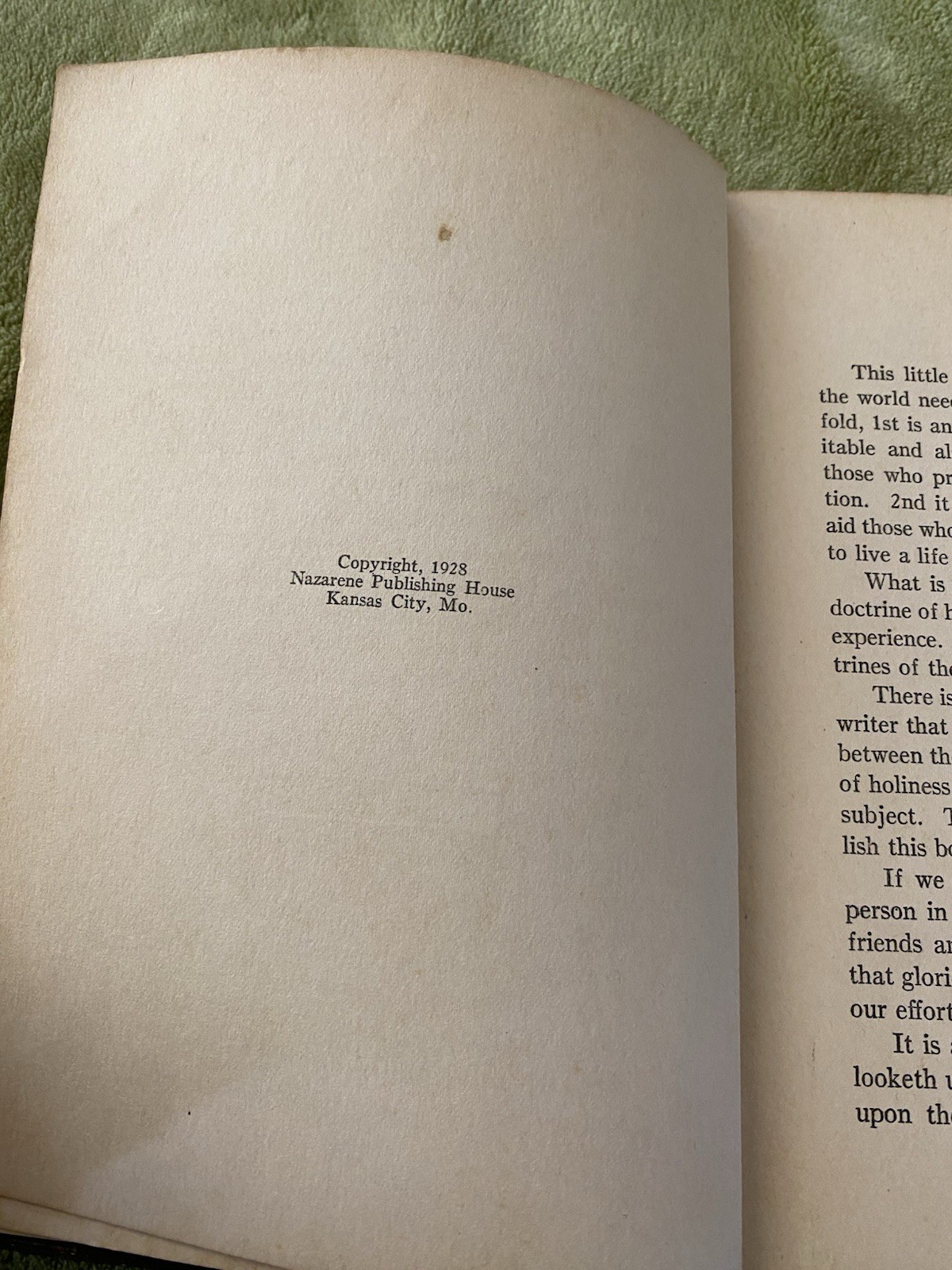 Sanctification the Experience and the Ethics Roy T. Williams 1928 2nd Printing