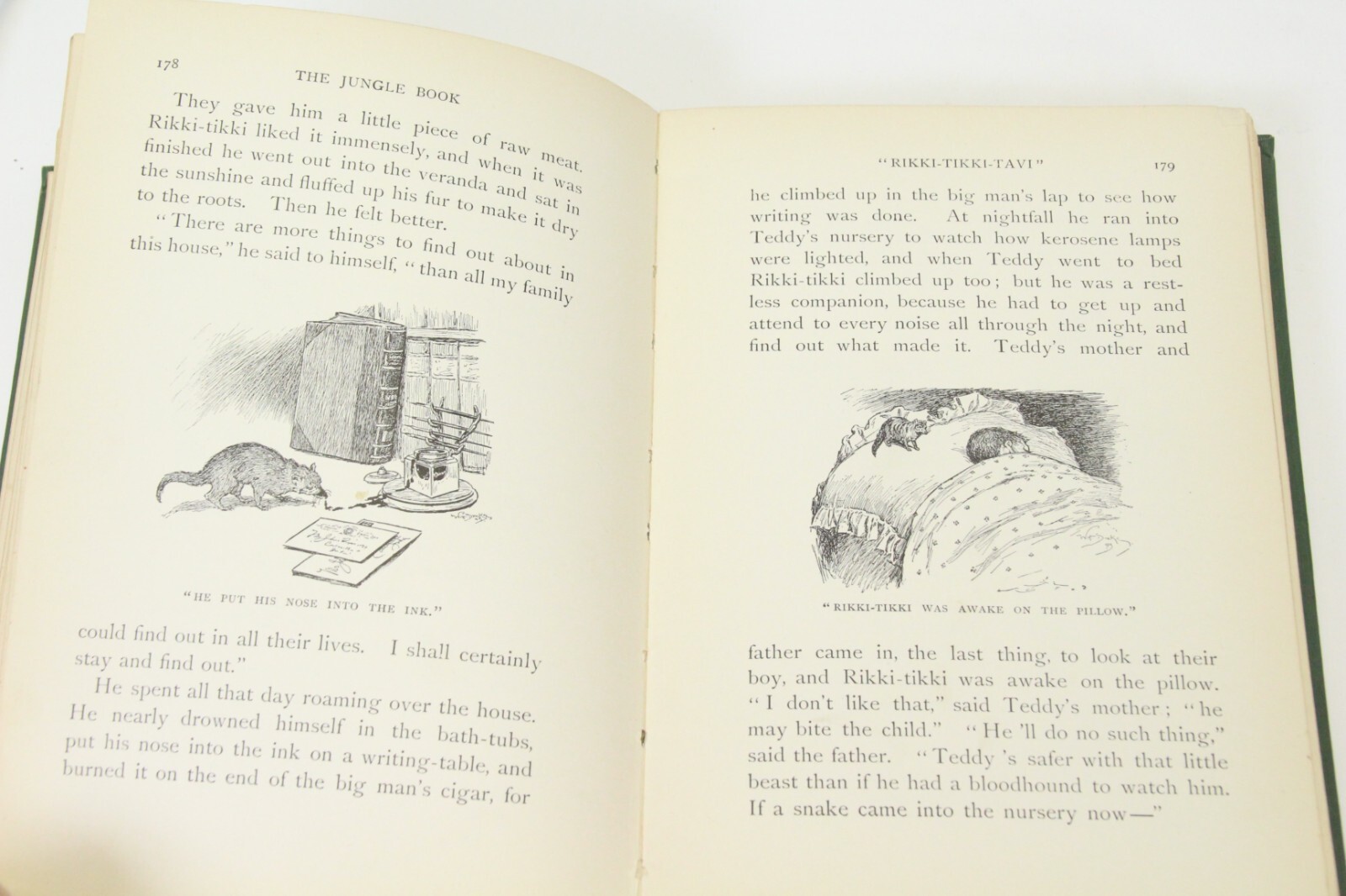 The Jungle Book RUDYARD KIPLING Early Reprint 1899 7 3/8″ x 5″ x 1″ Cloth HC