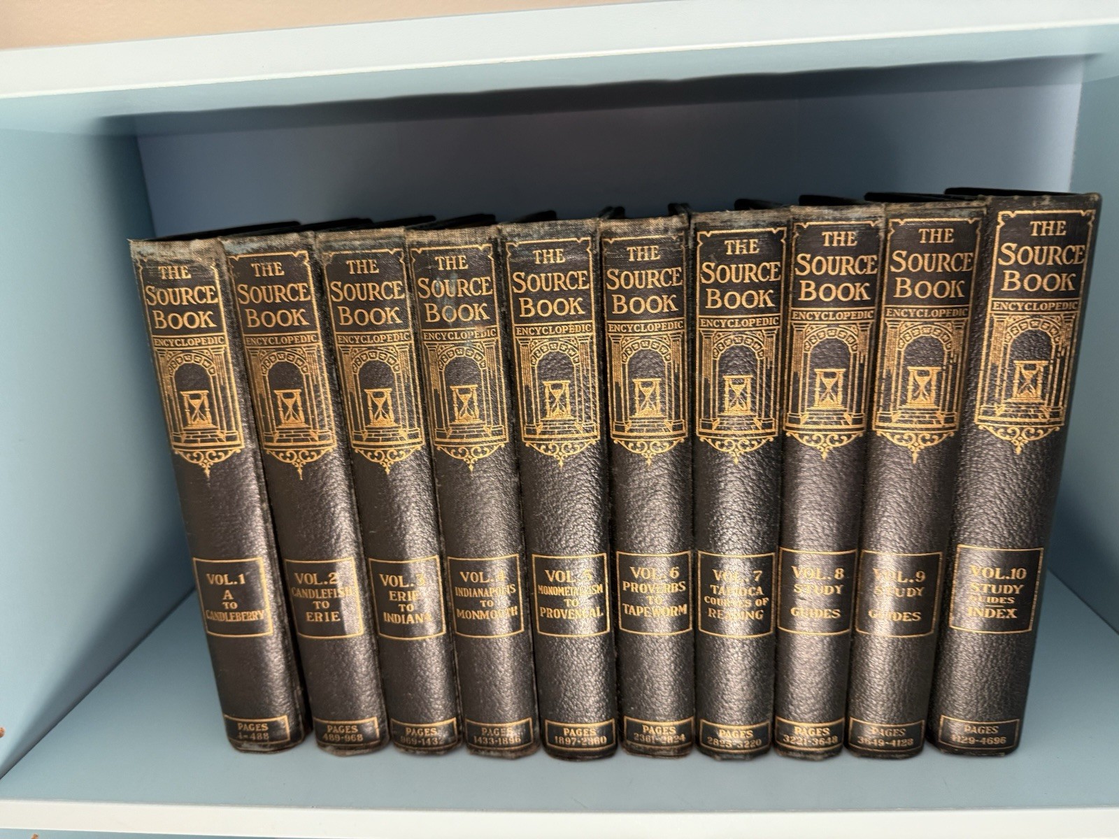 The Source Book Encyclopedia – 1924 – Complete Set – Volumes 1-10