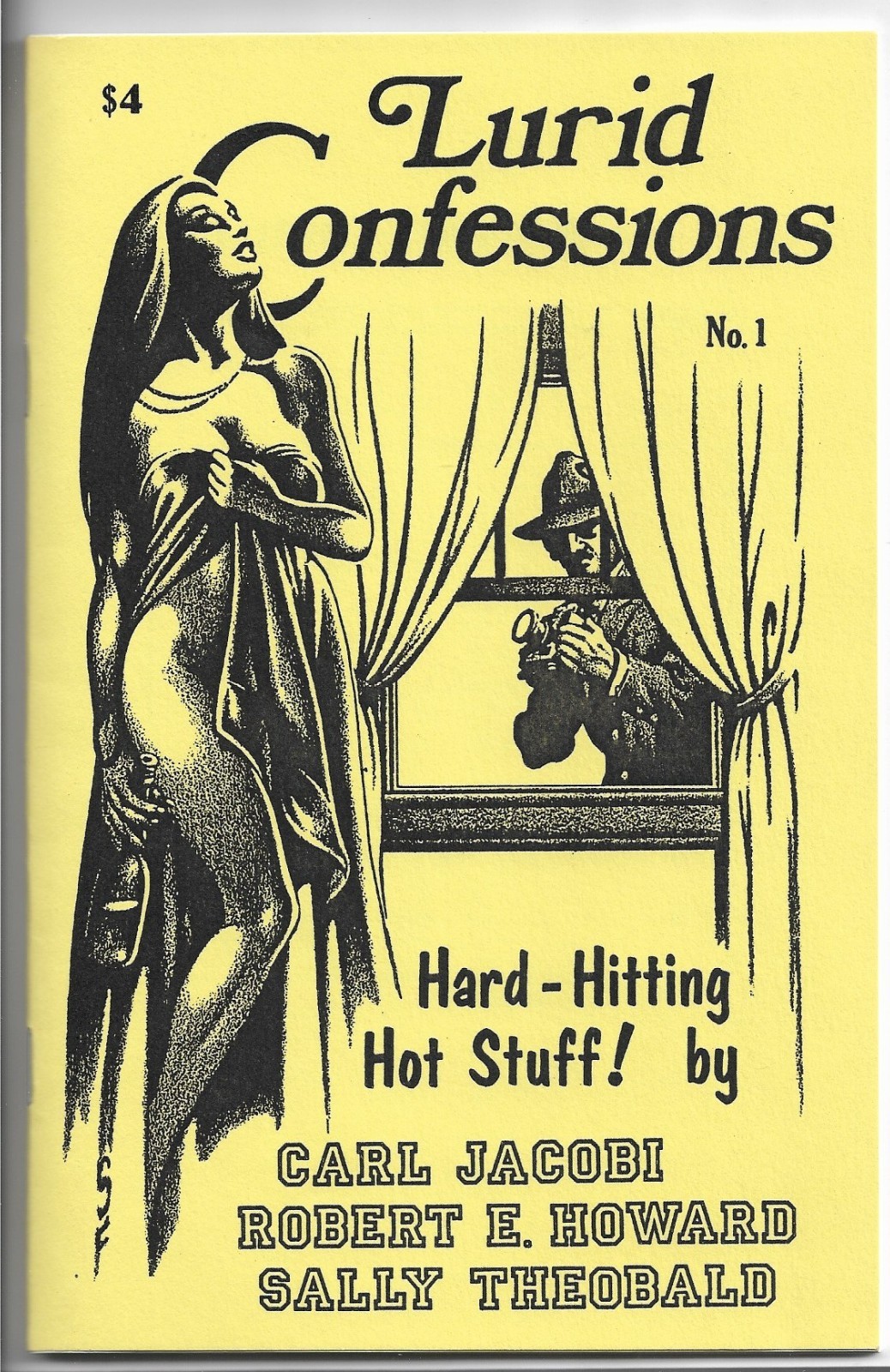 LURID CONFESSIONS #1~June 1986 Vintage Chapbook PULP FICTION Robert E. Howard+