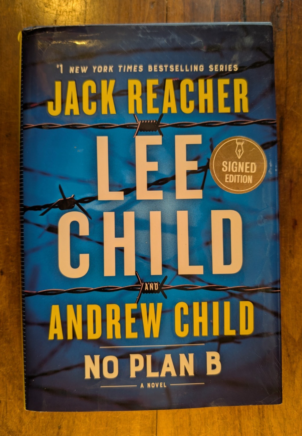 Lee Child & Andrew Child ~ No Plan B ~ Dual Signed ~ 1st/1st ~ 2022 ~ Delacorte