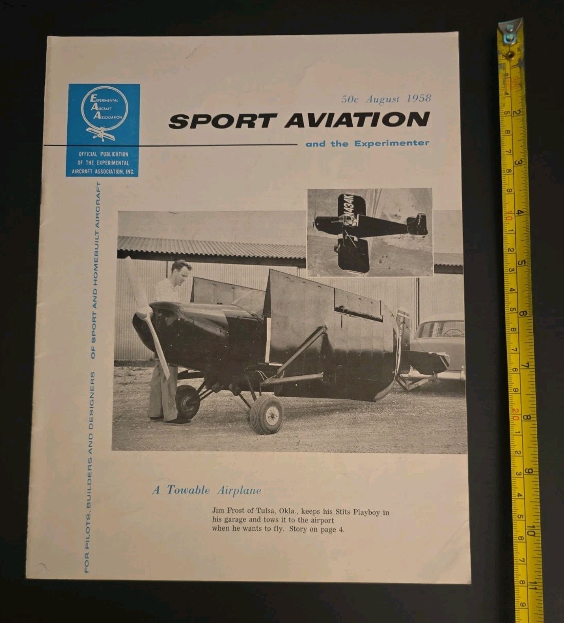 EAA Sport Aviation Booklet 1958 Monocoupe B-2 Helicopter Etc