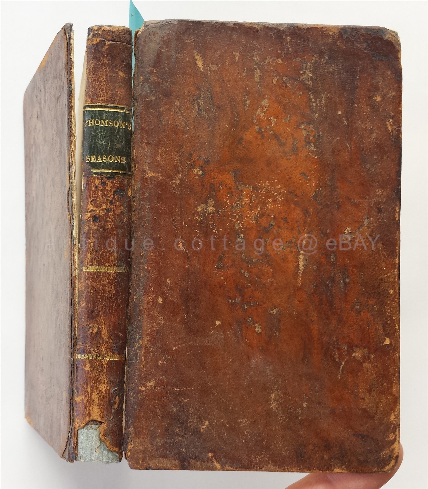 1808 antique JAMES THOMSON POETRY boston ma Wm KNIGHT SHUYOCK? SEASONS WINTER