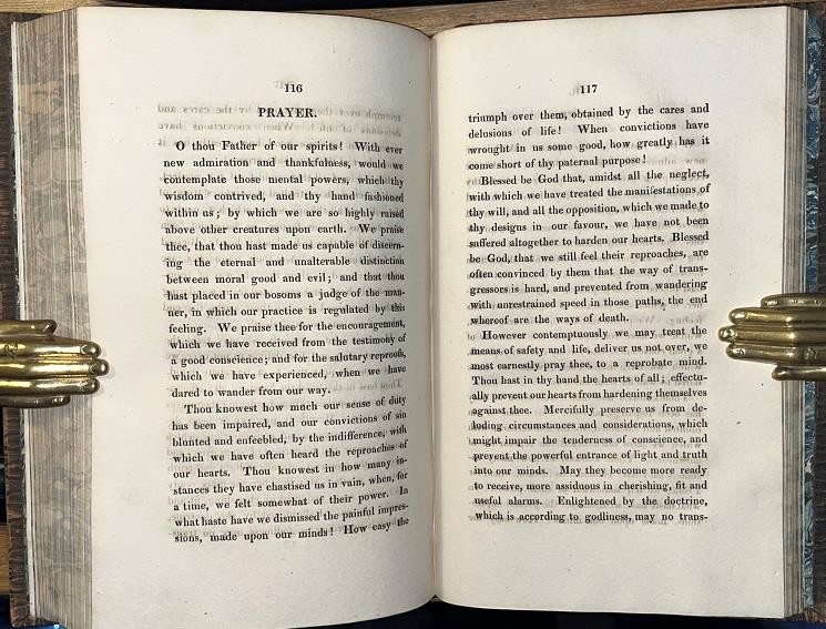 1816 Joseph Bowden ‚Prayers & Discourses For The Family‘ FINE BINDING Devotional