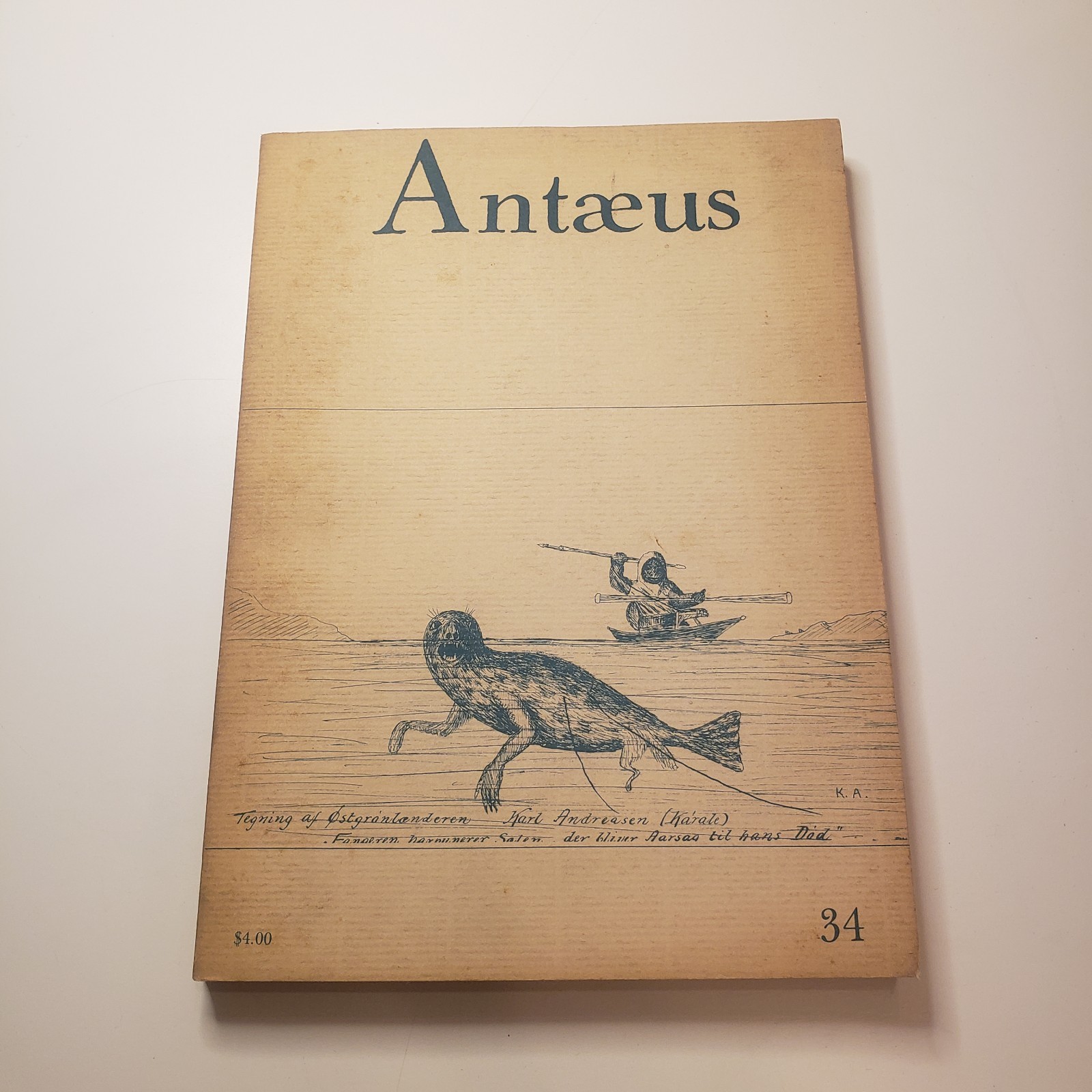Antaeus No 34 Edited Daniel Halpern Summer 1979 Ecco Press Vtg Literary Magazine