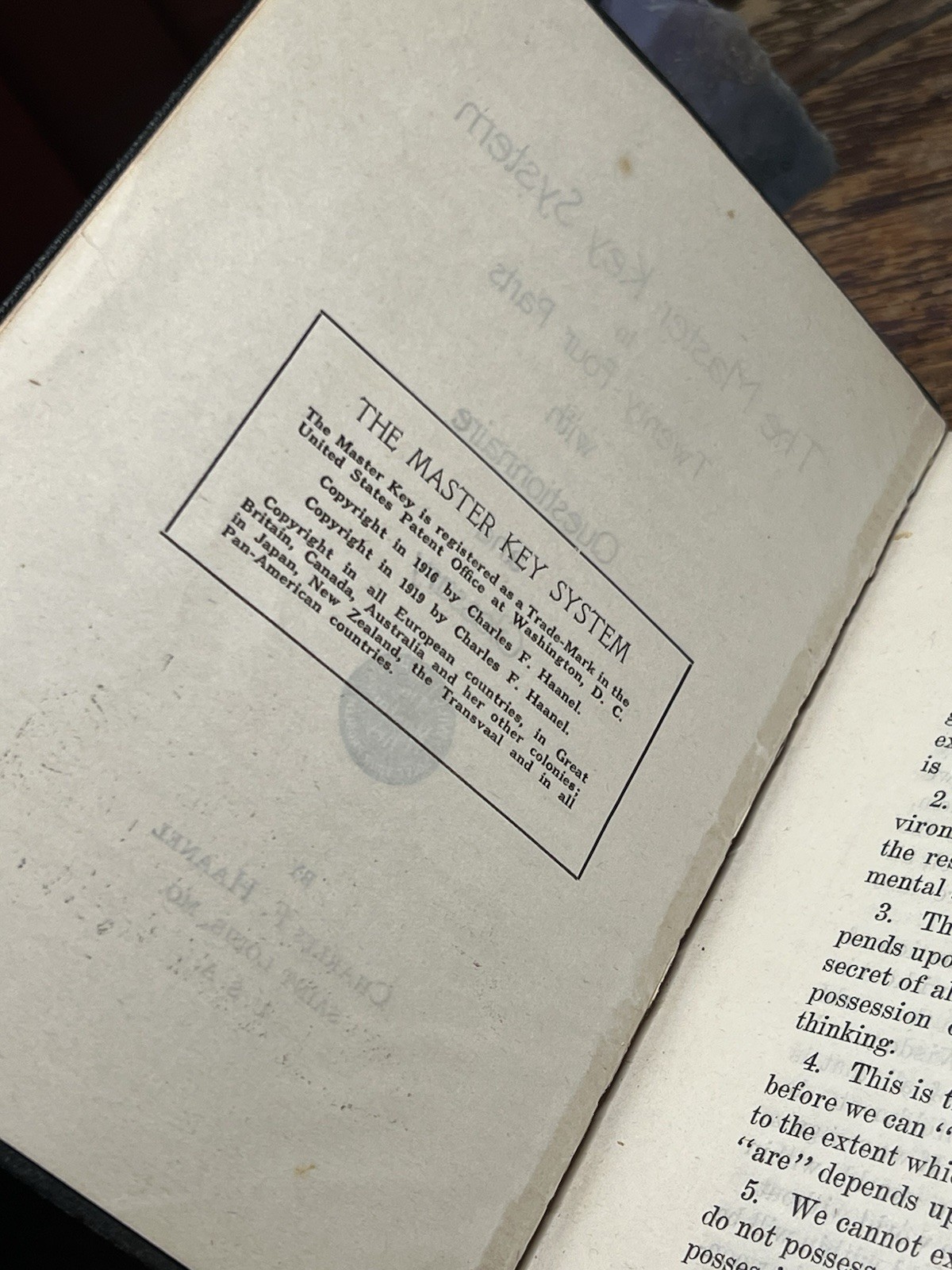 1919 1st – The Master Key System – Charles Haanel, Complete Lessons, POWERFUL!