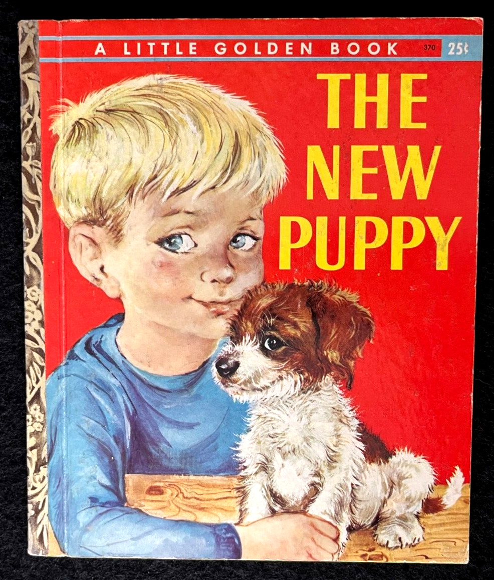 THE NEW PUPPY ~ vintage 1st „A“ ed. Little Golden Book #370 ~ many other LGBs!