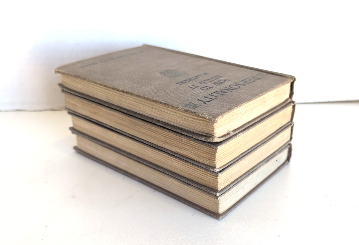 Funk & Wagnalls Mental Efficiency Series Hardcover Lot of 4 1916 #6, 7, 8, 10