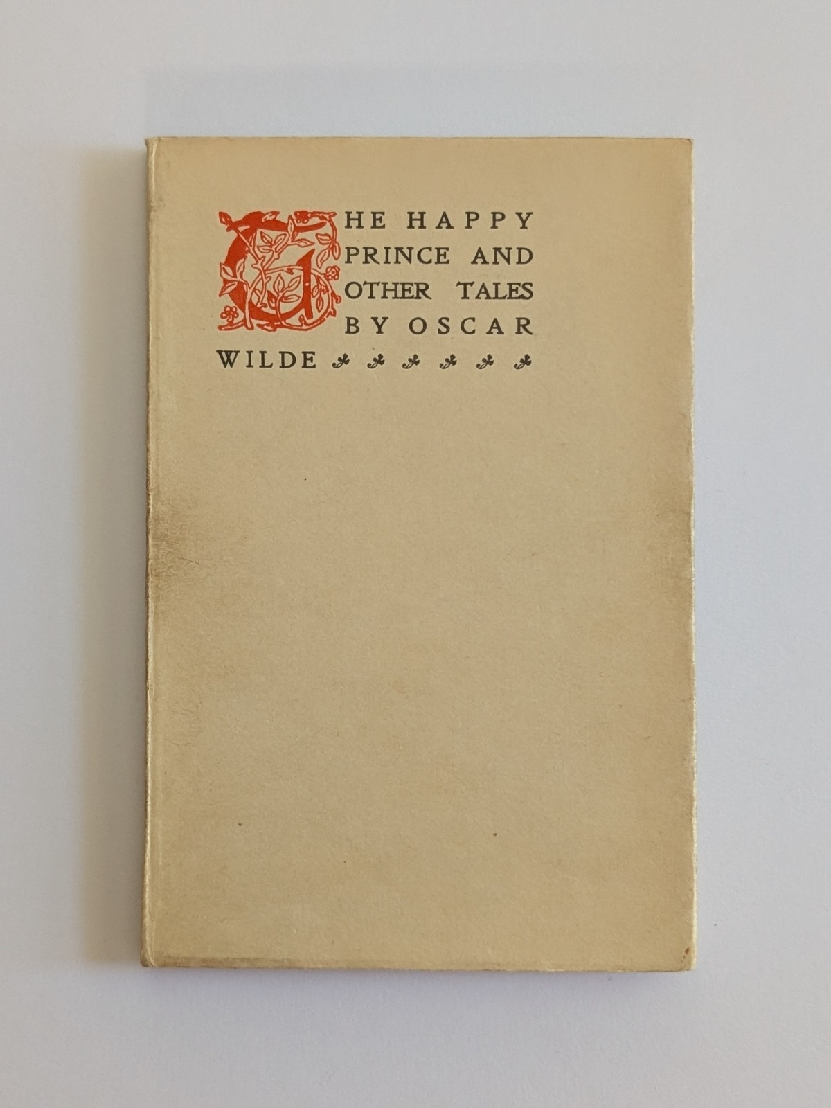 1906 Oscar Wilde Happy Prince Other Tales Thomas B Mosher Japan Vellum Slipcase