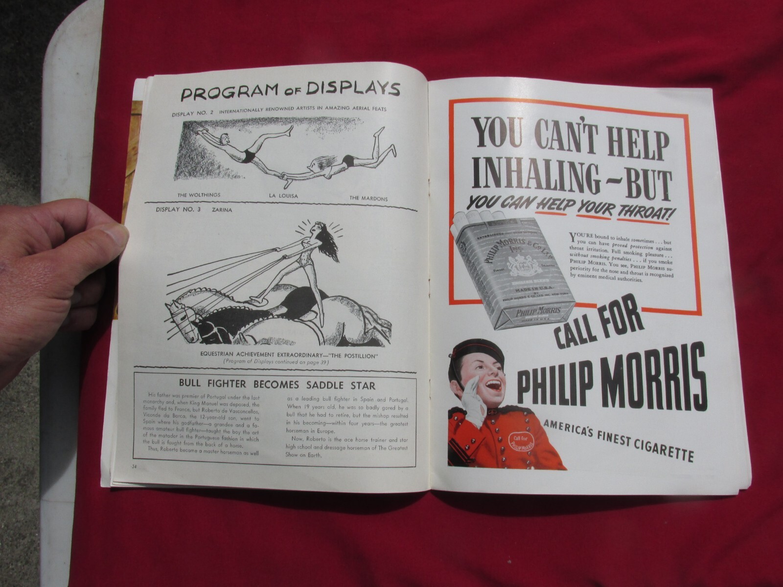 Ringling Bros. Barnum & Bailey Circus Magazine 1942 Peter Arno Art Original