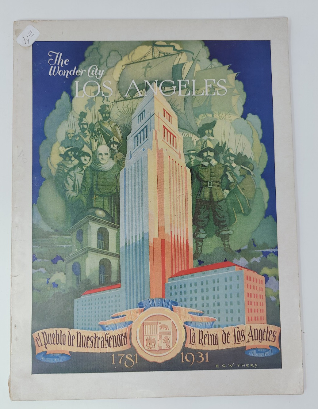 VTG Los Angeles Tourist Book Wonder City LA 1781-1931 Charles Grossman