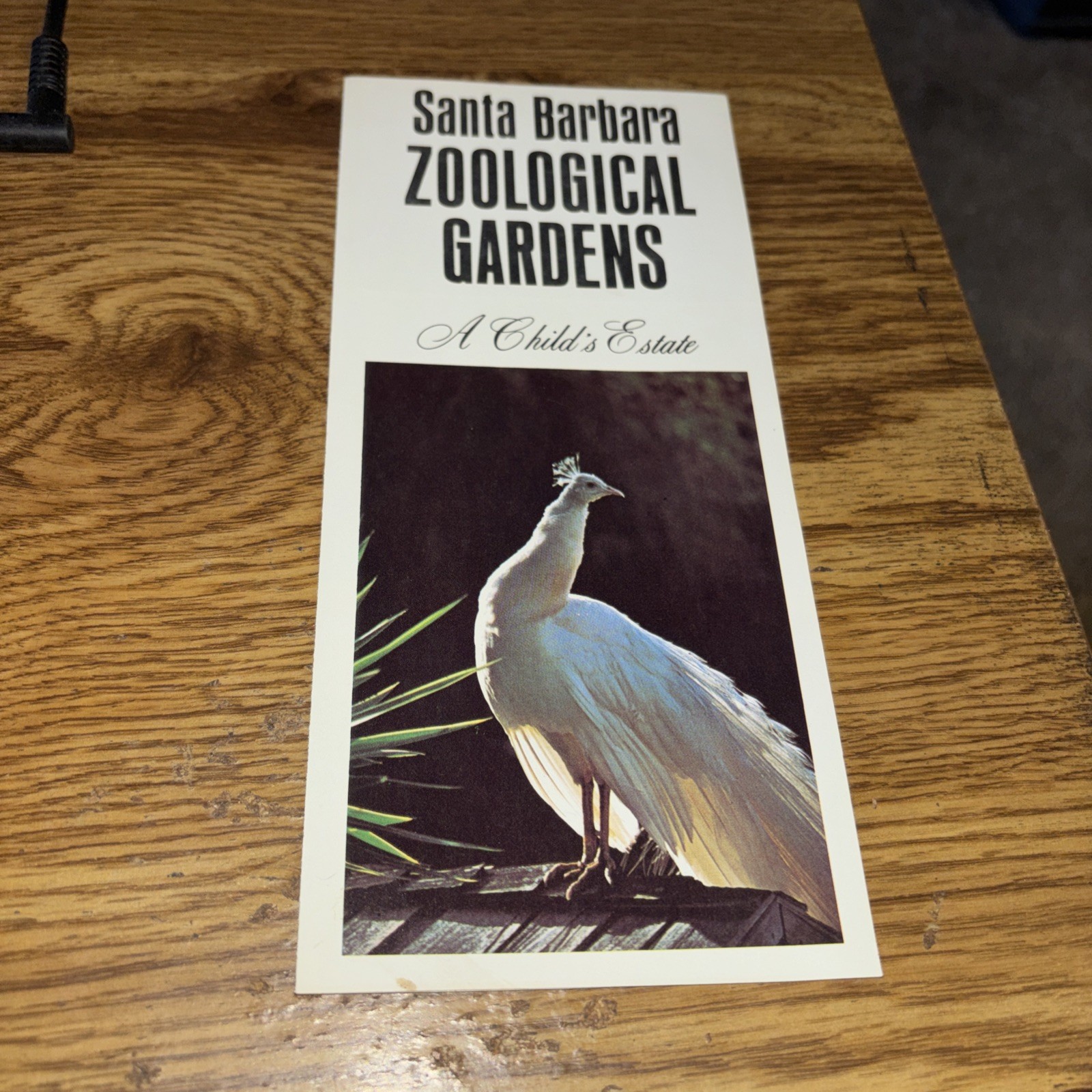 Santa Barbara Zoological Gardens Pamphlet Circa 1980