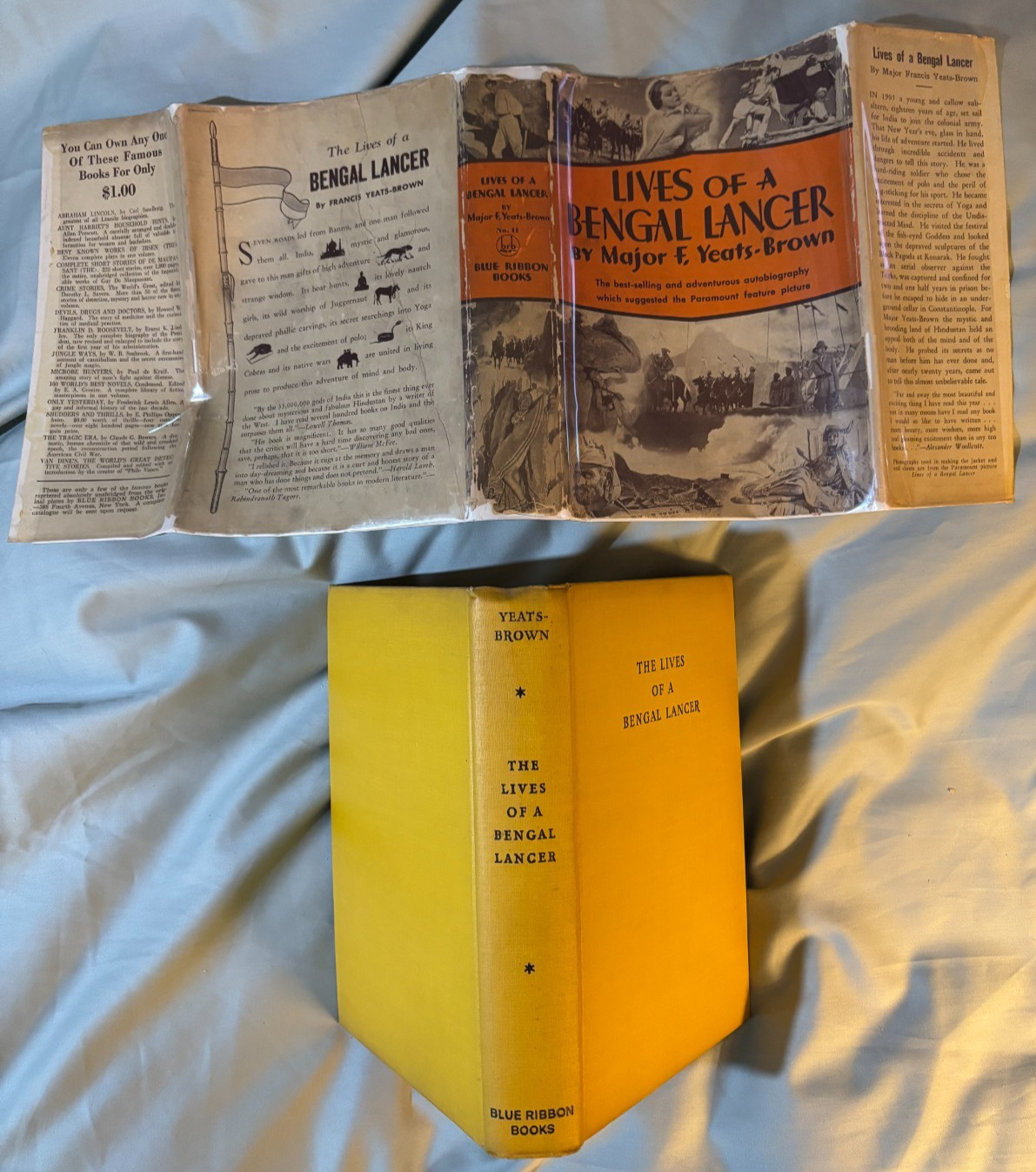 Lives of a Bengal Lancer – Blue Ribbon photoplay edition movie tie-in DJ VG 1935