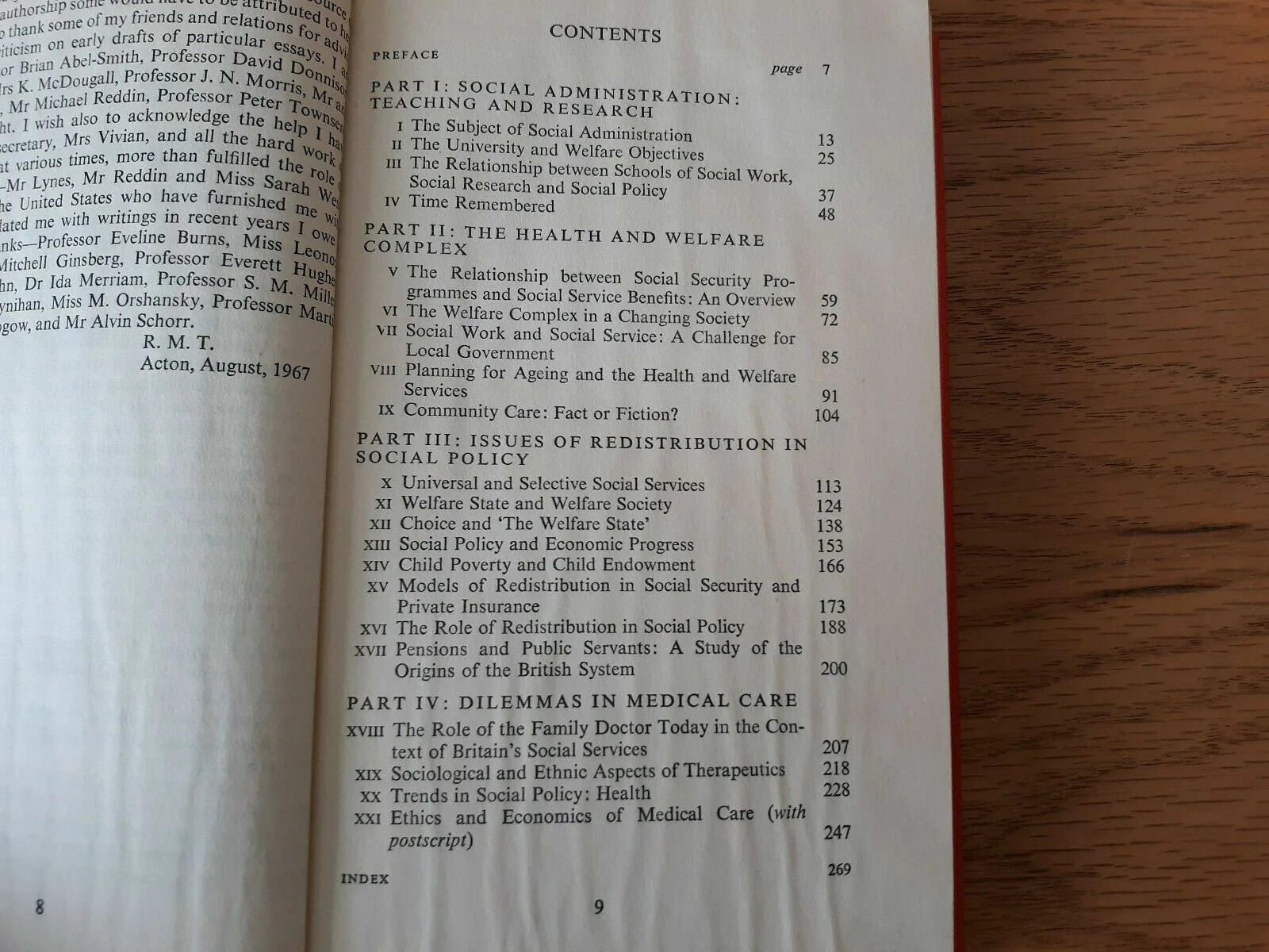 Commitment To Welfare, Richard M. Titmuss, George Allen And Unwin 1968