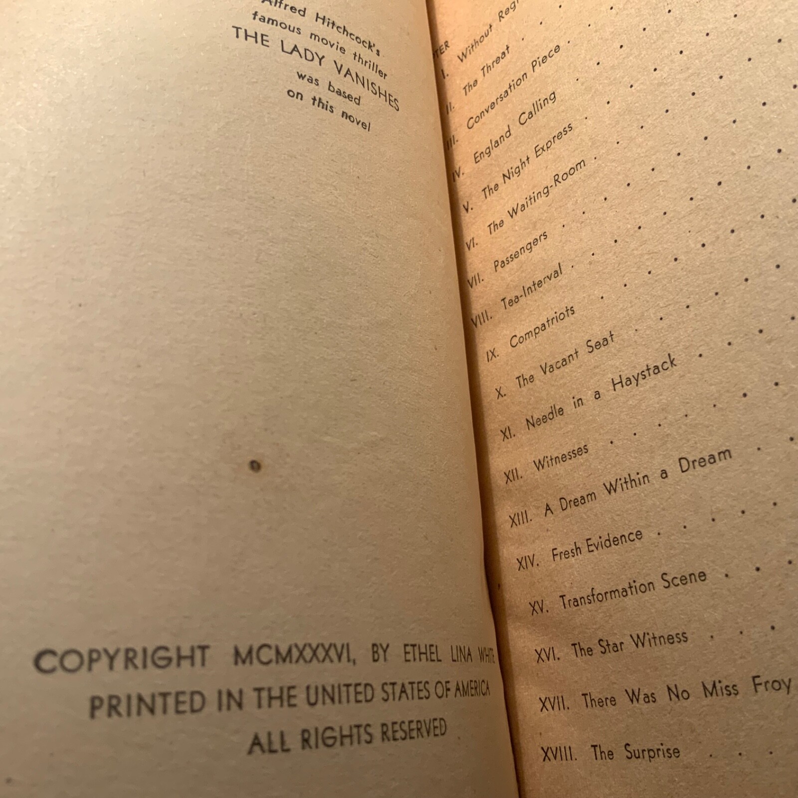 The Wheel Spins (a.k.a. The Lady Vanishes) by Ethel Lina White 1944 Pop Lib 32