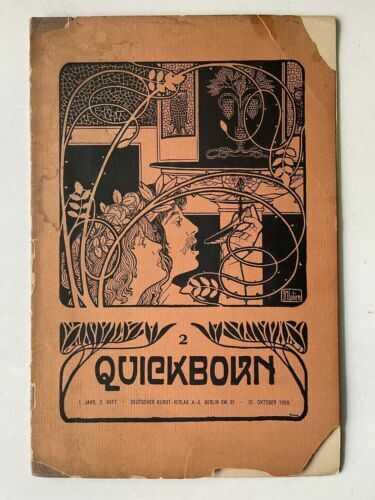 William Wauer Quickborn Issue 2, Franz Skarbina, Max Kretzer, Quickborn Berlin