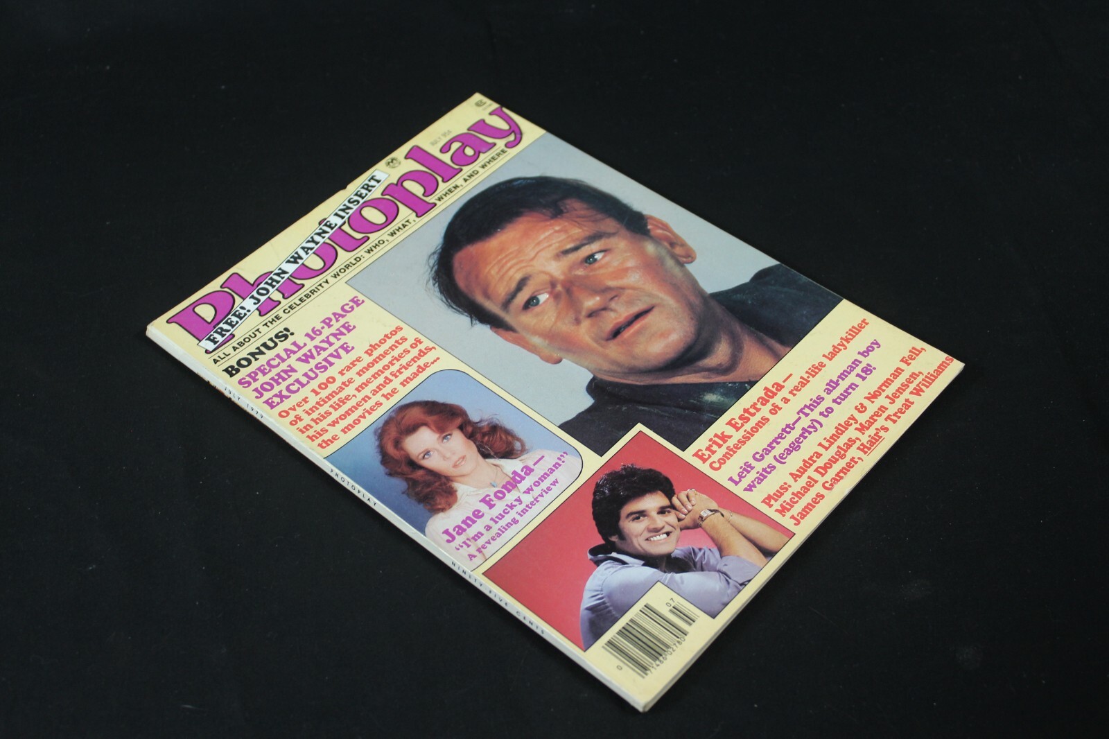 Photoplay Magazine John Wayne Insert July 1979 Jane Fonda, Erik Estrada +