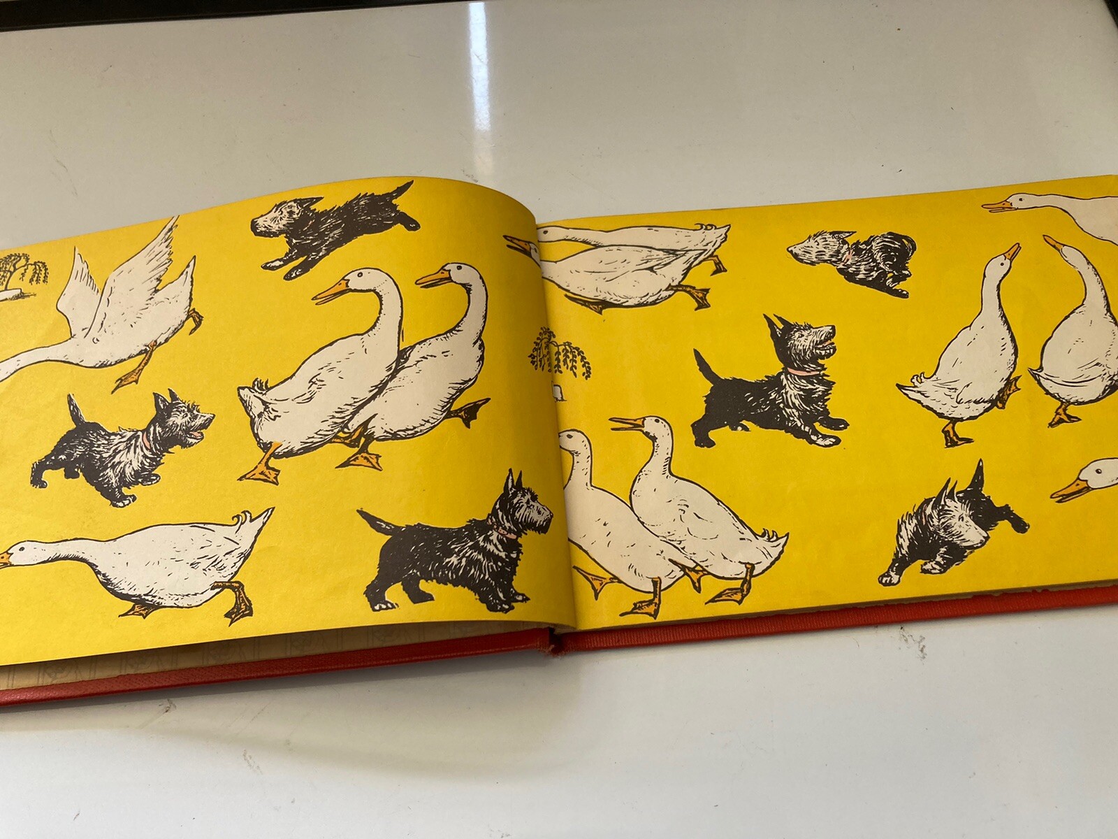 Angus And The Ducks By Marjorie Flack 1930 Follett Library Binding Ex-Library