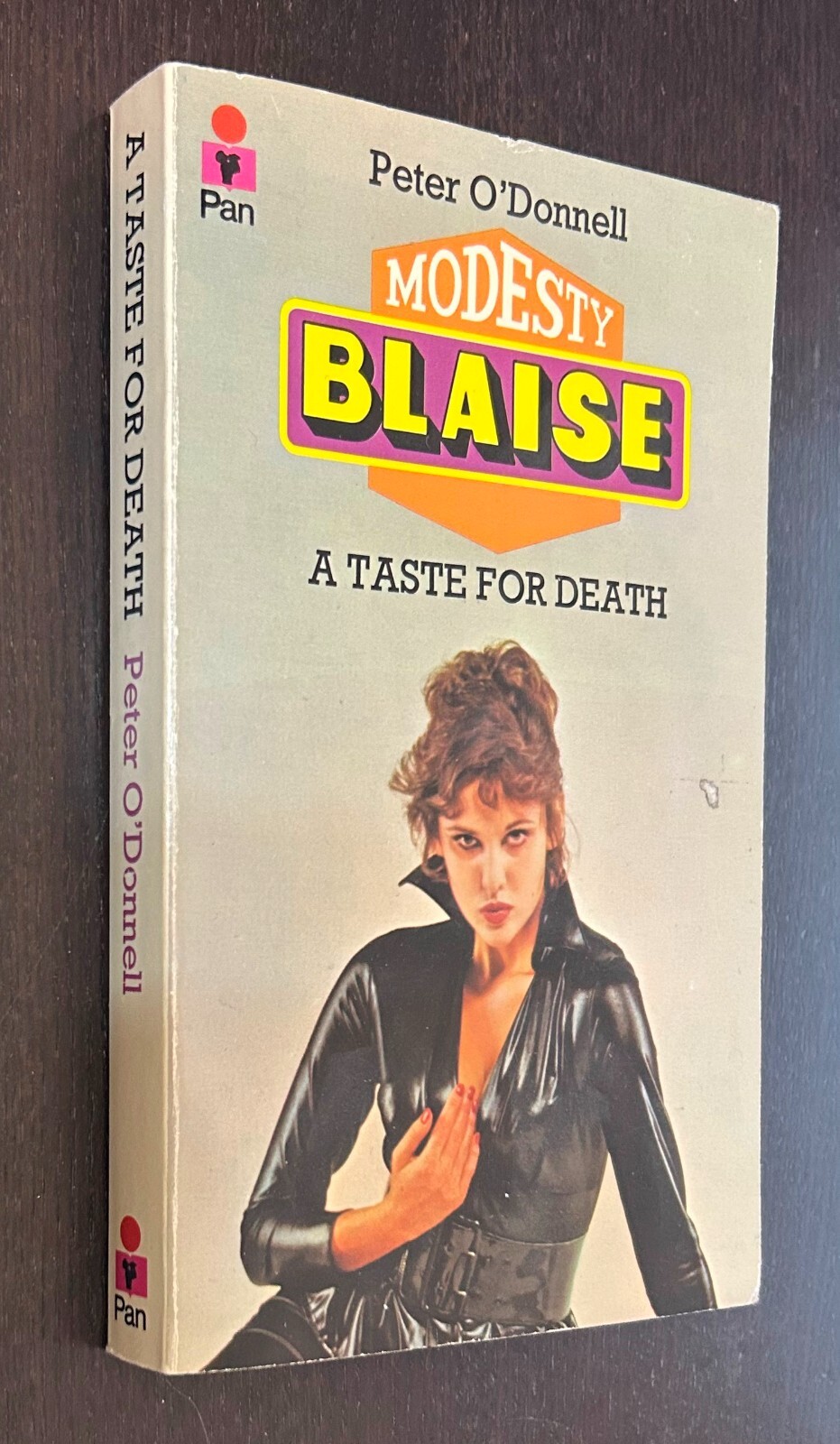 Peter O’DONNELL — Modesty Blaise Taste Death (1976 Pan UK) — Vintage PB (B)