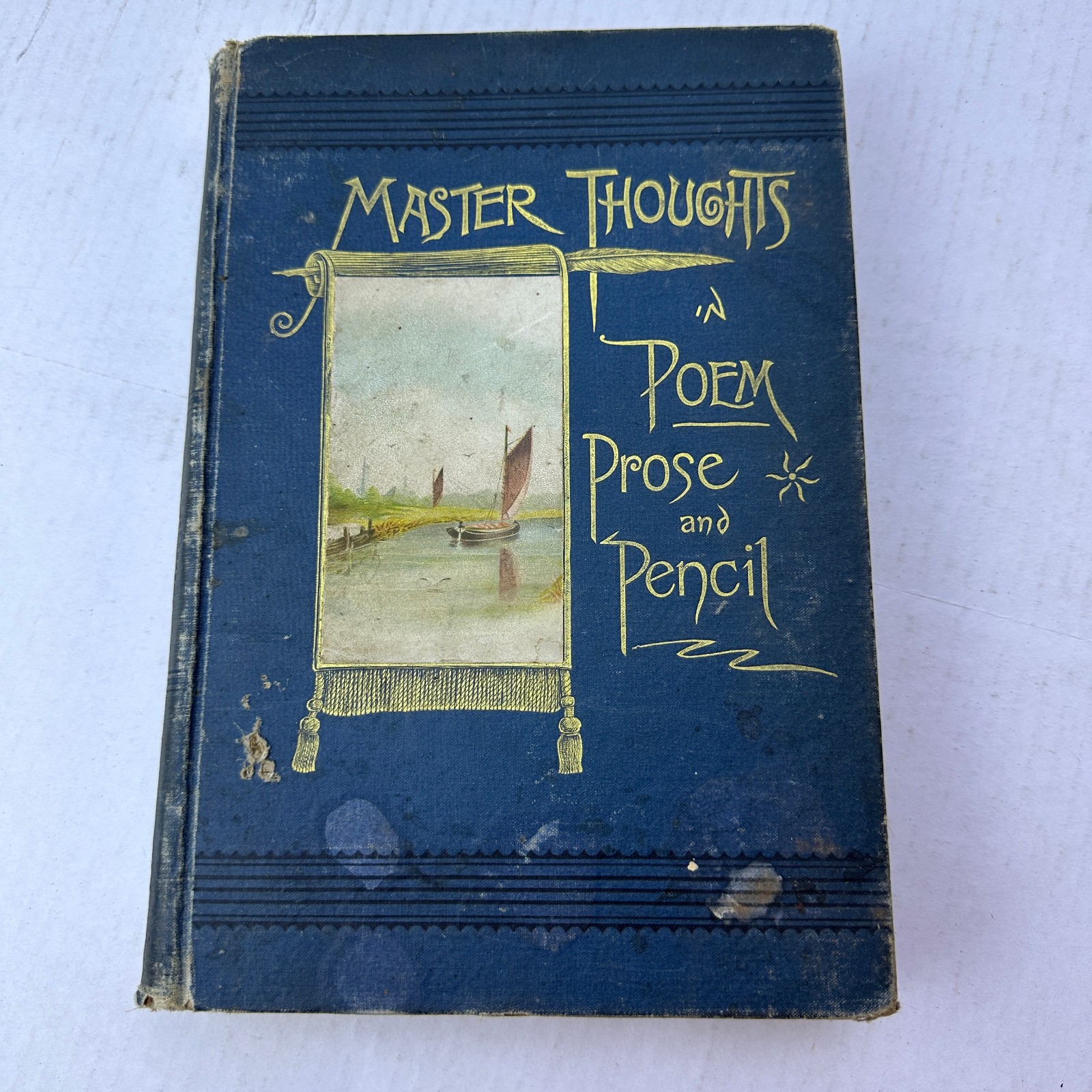 Master Thoughts in Poem Prose and Pencil HC 1888 W. Harrison Starkey