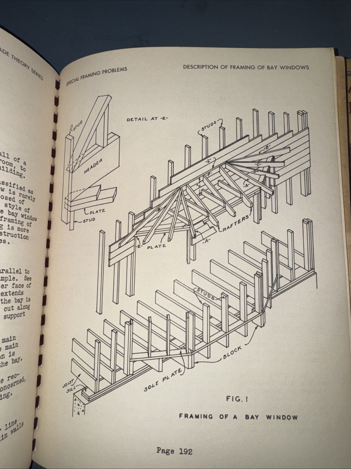 1946 Construction Books Interior & Exterior Trim Framing Sheathing Concrete Form