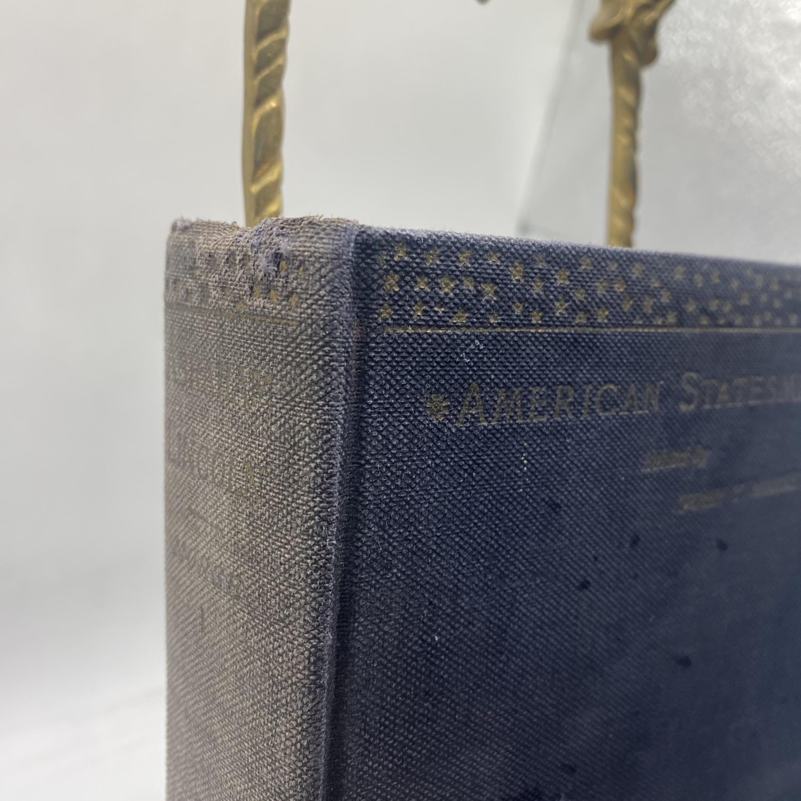 Antique 1921 Abraham Lincoln John T Morse Jr Houghton Mifflin Blue HC Biography