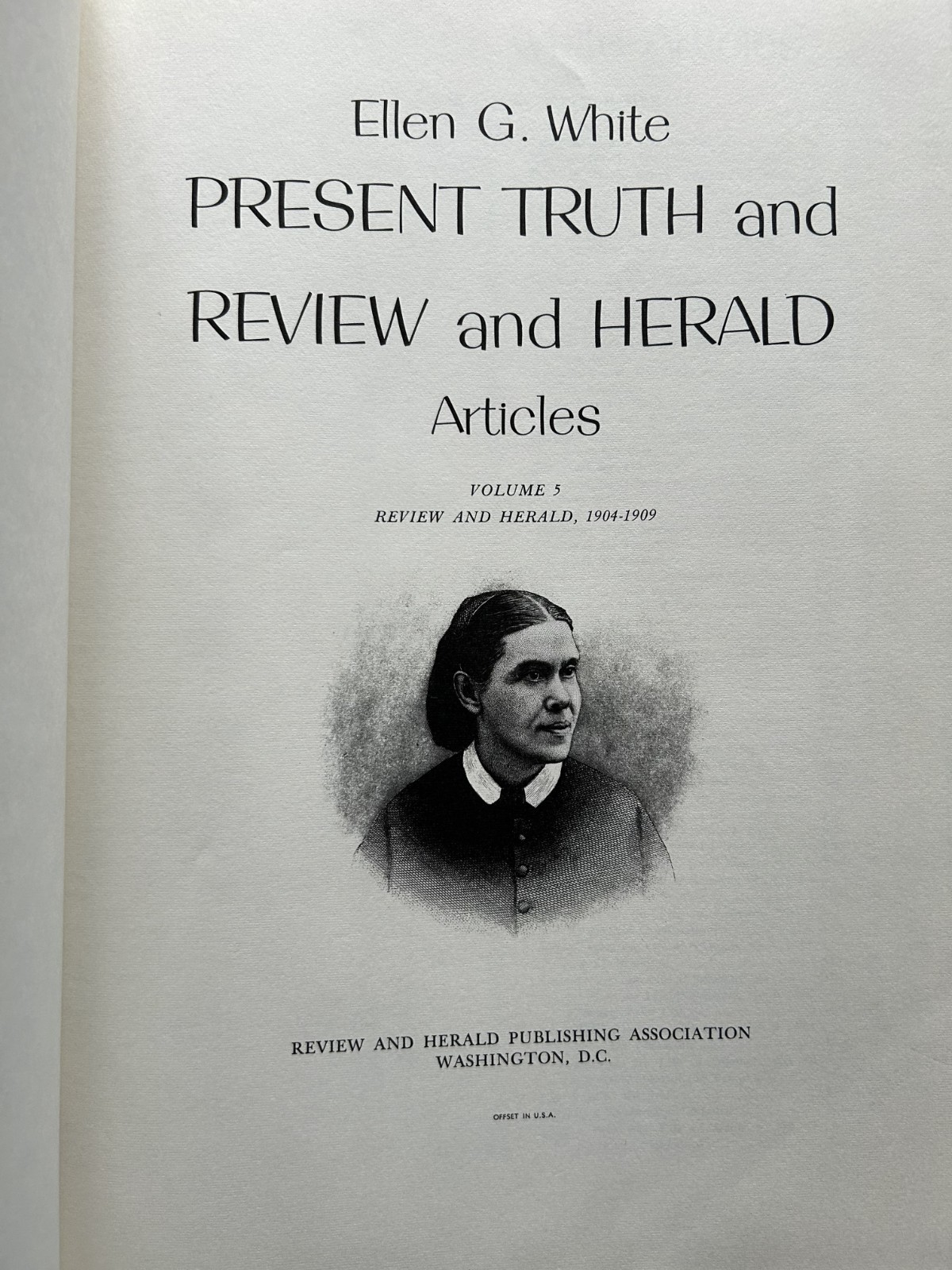 COMPLETE SET Ellen G White Present Truth & Review and Herald Articles Vols 1-6