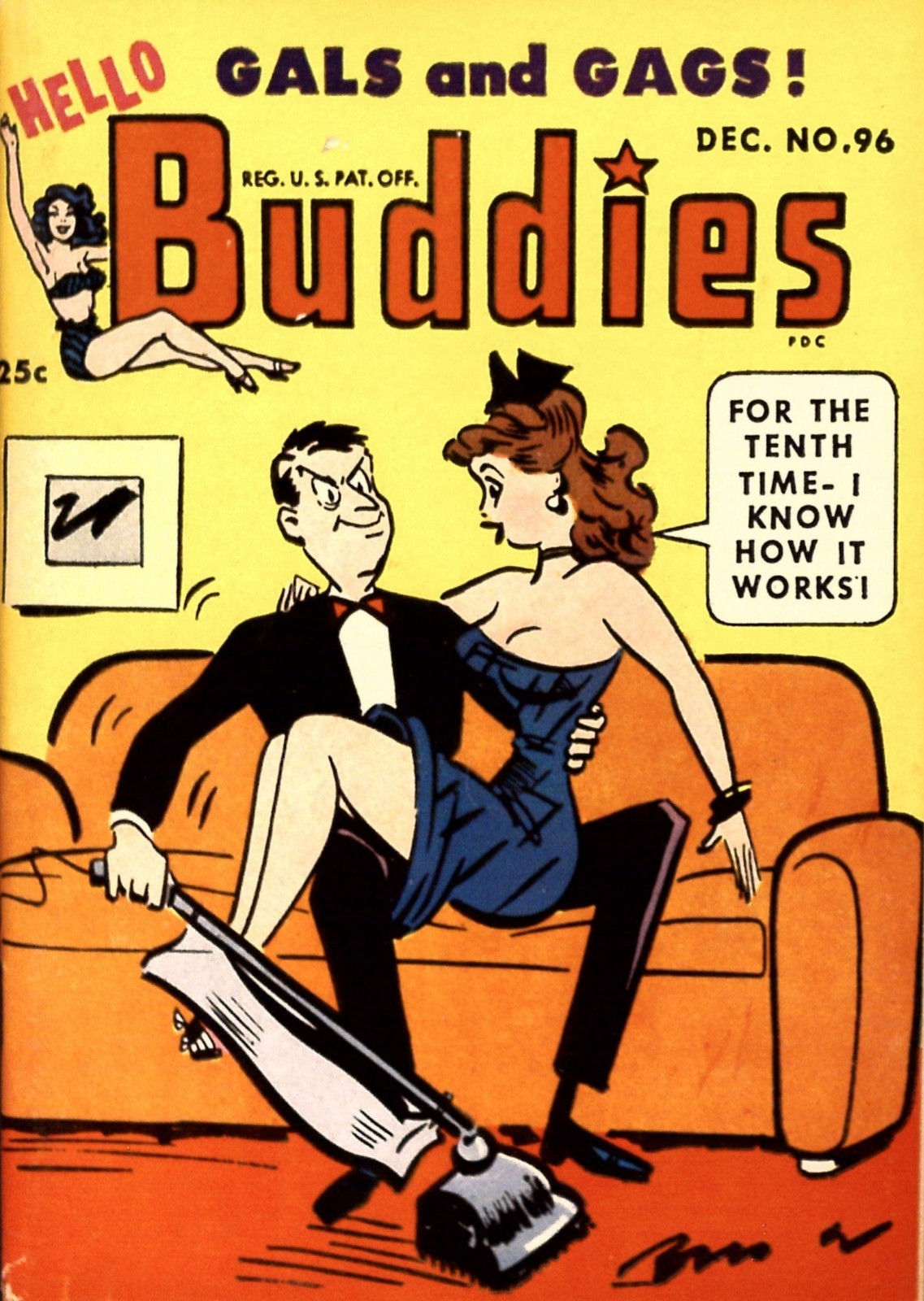 Hello Buddies – Sexy Girls Saucy Racy Comics Magazine – 61 old Issues on USB