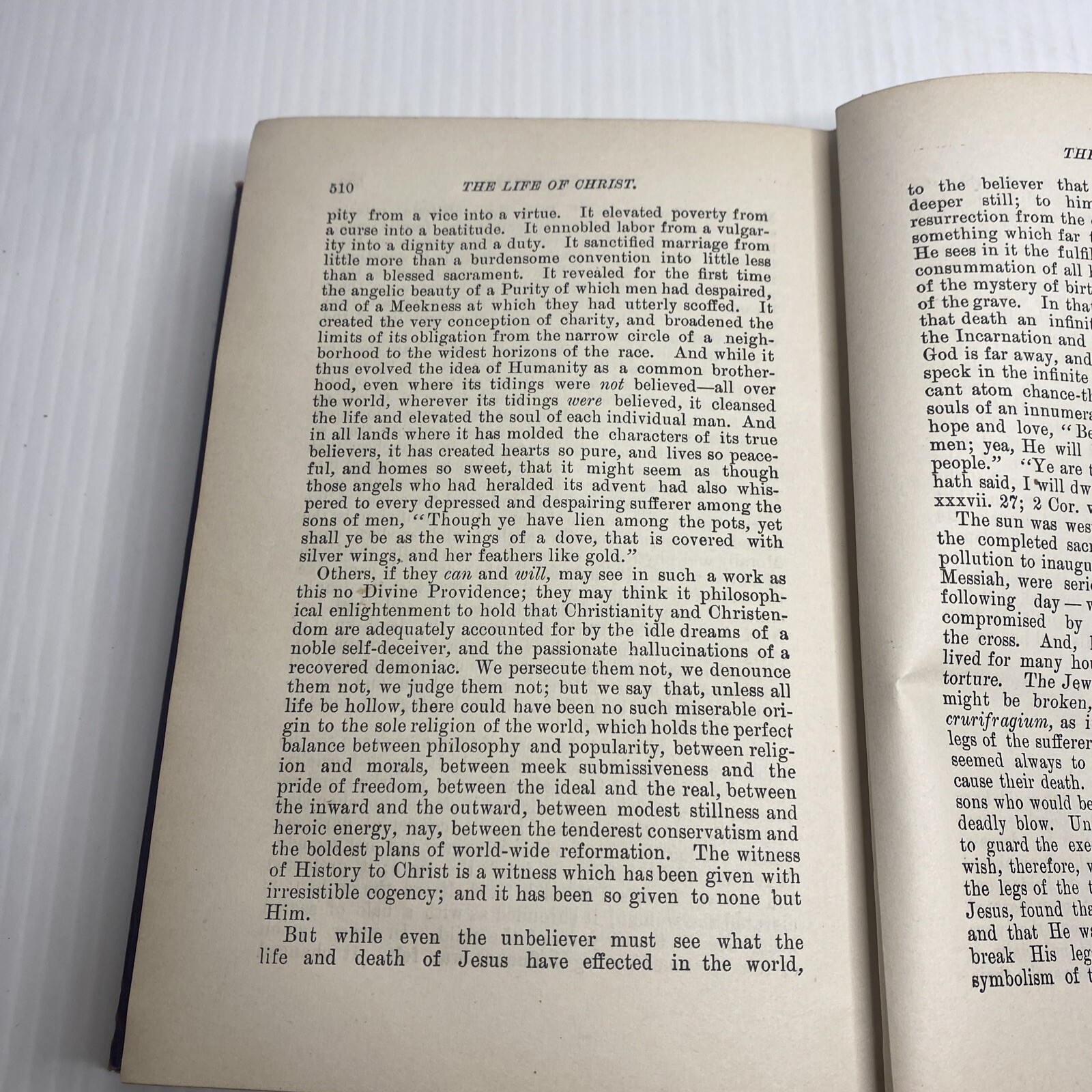THE LIFE OF CHRIST, Farrar A.L. Burt Company The Home Library Late 1800s HC