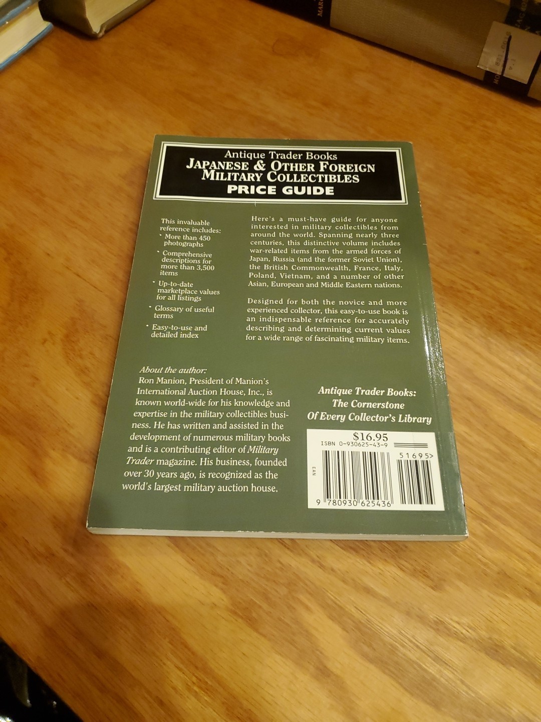 JAPANESE & OTHER FOREIGN MILITARY COLLECTIBLES PRICE GUIDE by Manion 1996 PB