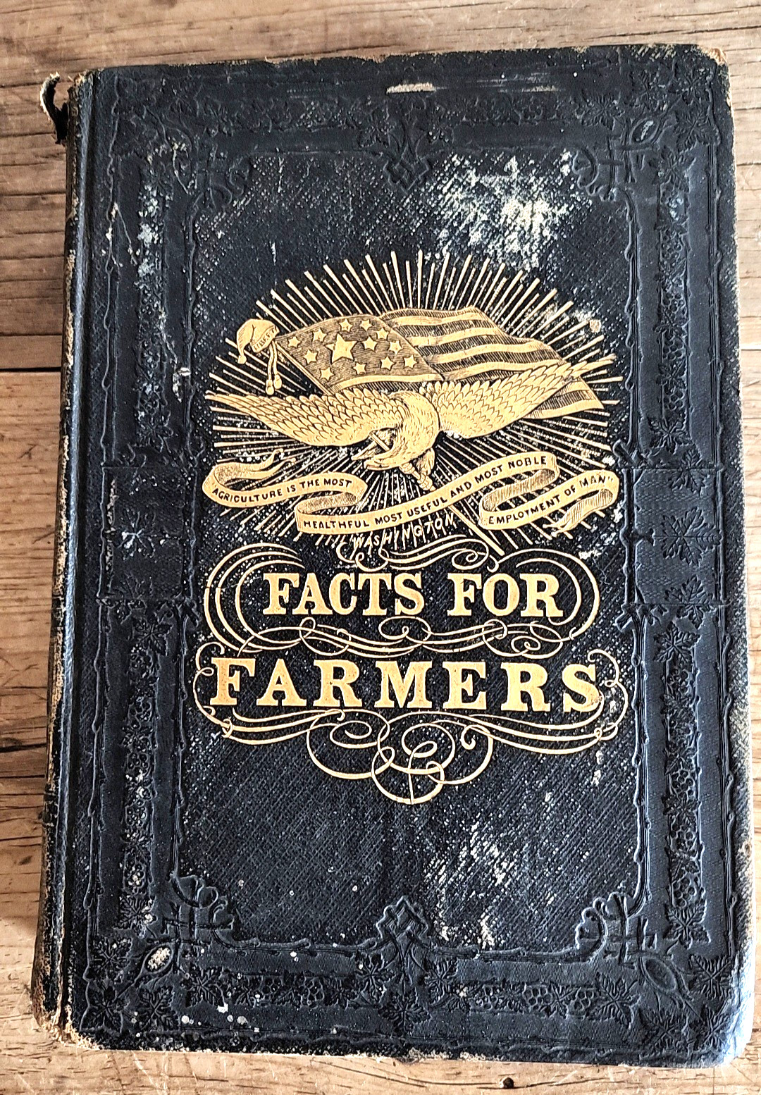 Antique FACTS FOR FARMERS 1868 Vol II Agriculture Farming Book Solon Robinson