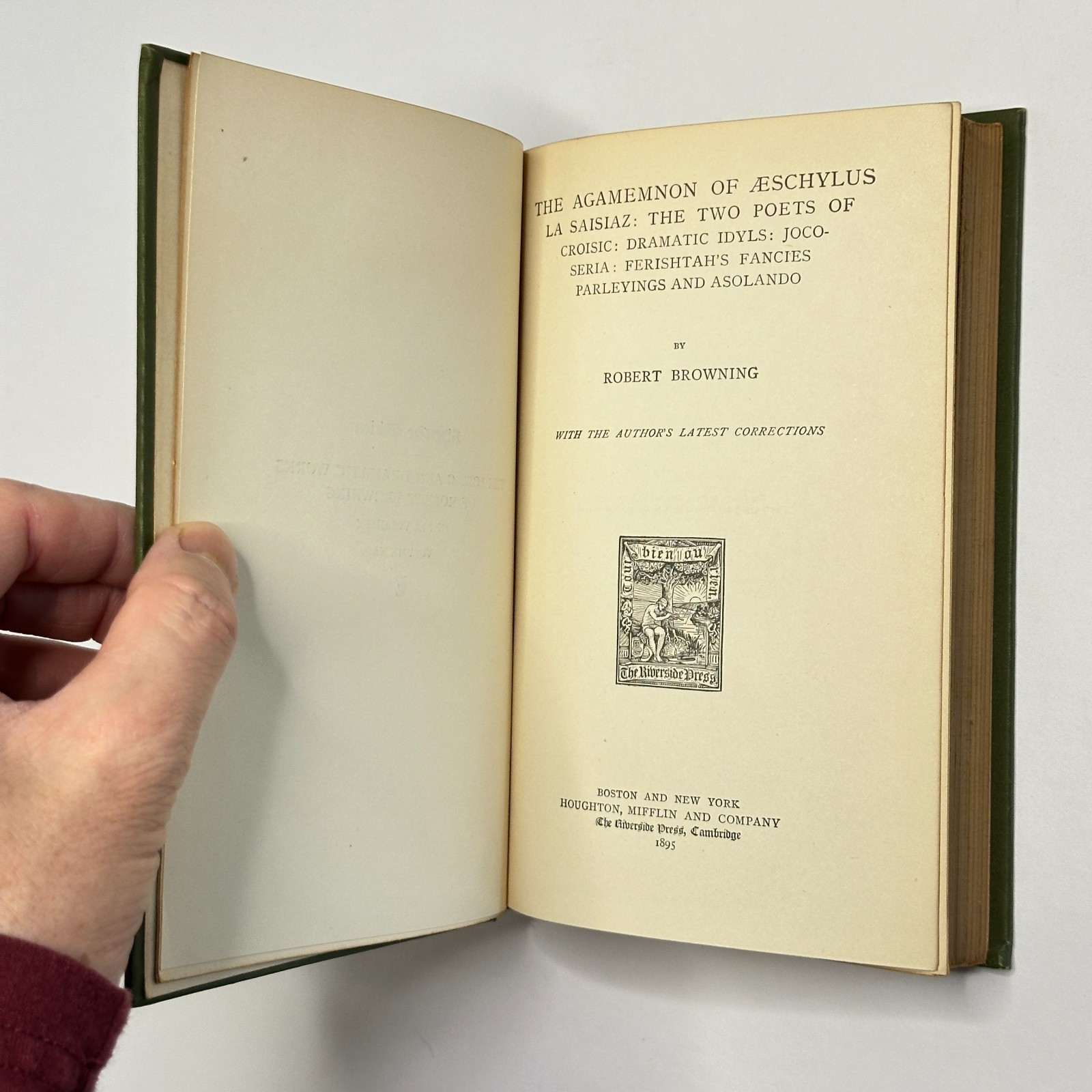 1895 „Poetic & Dramatic Works of Robert Browning“ (6-Vols) and 1894 „Guide-Book“