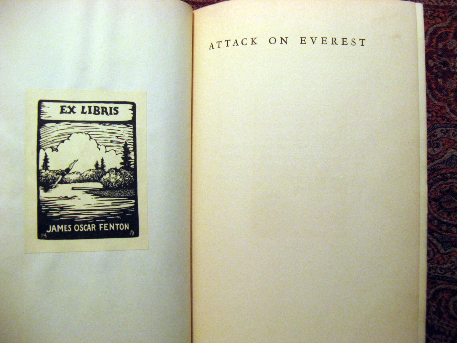 Attack on Everest, by Hugh Ruttledge. Robert M. McBride, 1935. First edition.