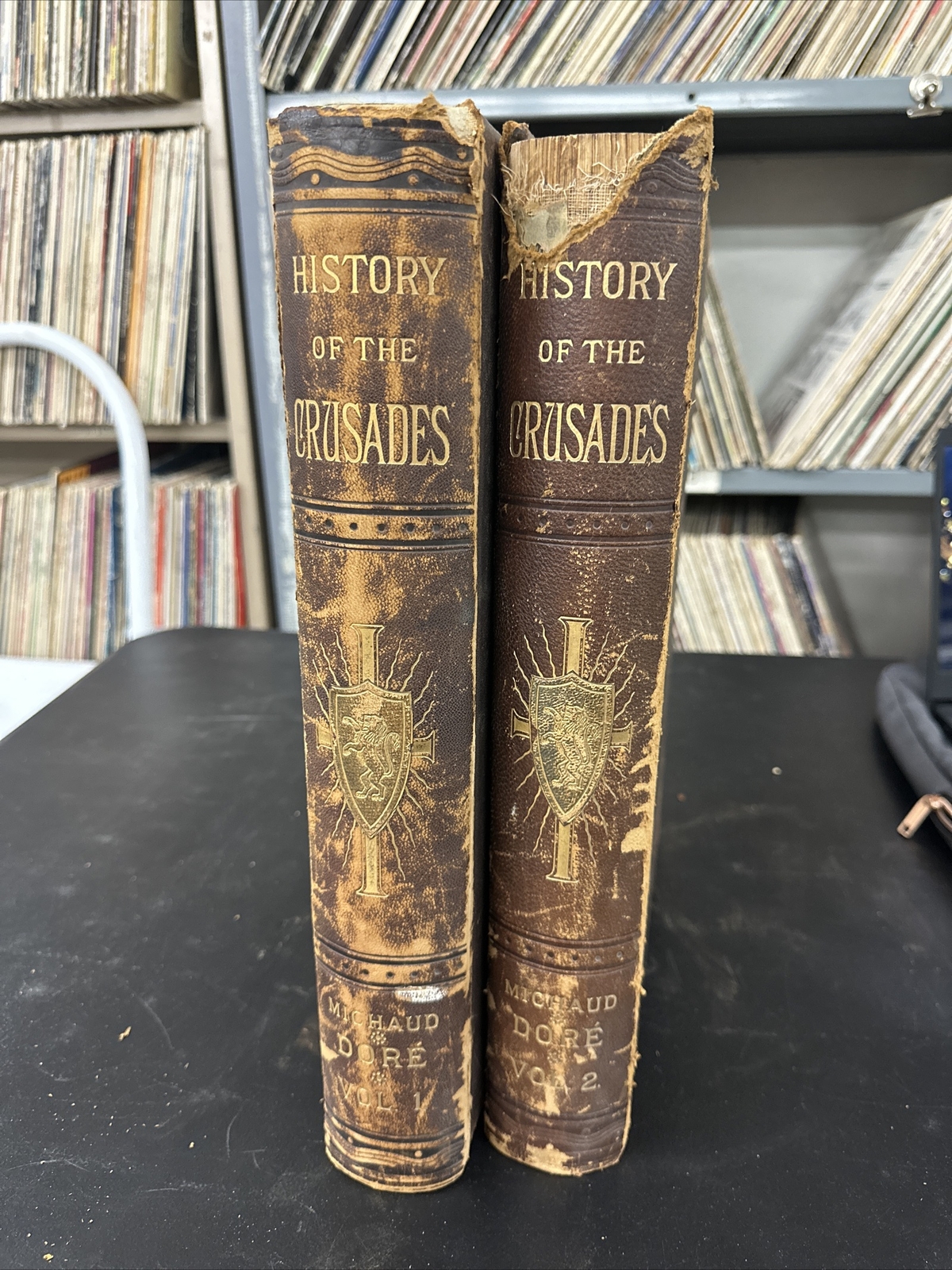 Gustave Dore Francois Michaud HISTORY OF THE CRUSADES volumes 1 & 2 Rare