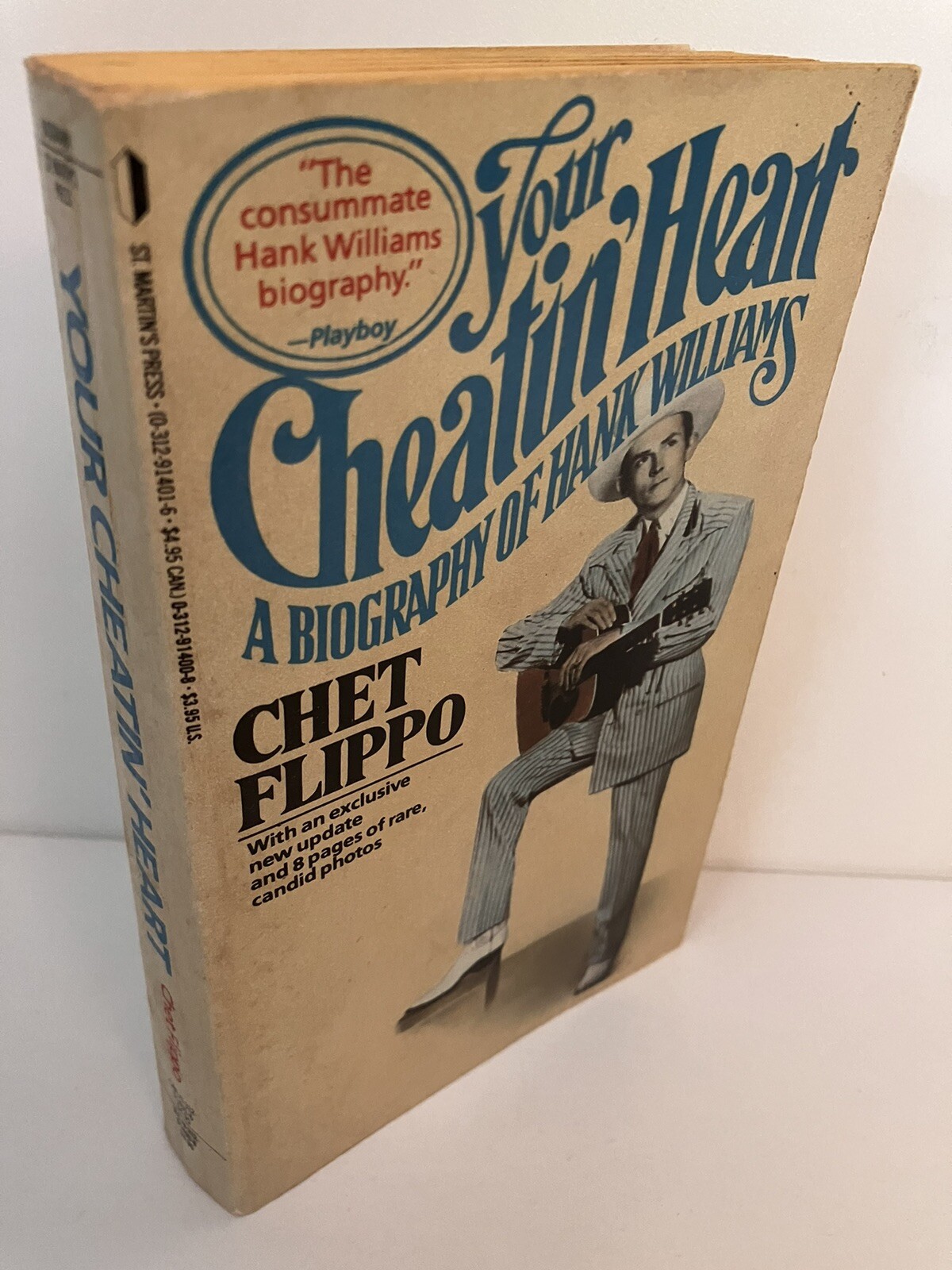 YOUR CHEATIN‘ HEART A Biography of Hank Williams Chet Flippo 1st PB Printing NF