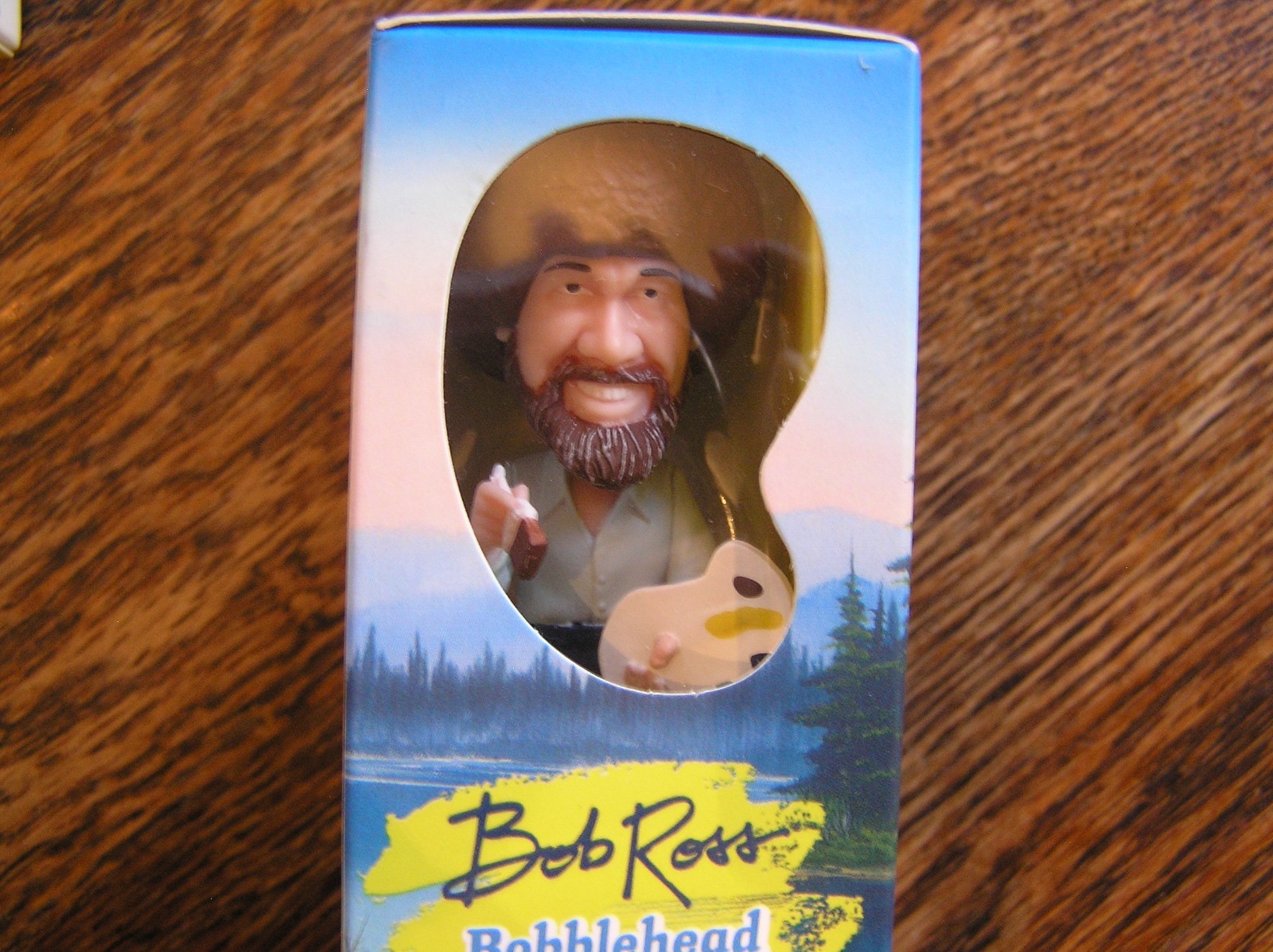 2017 Running Press 4″ BOB ROSS BOBBLEHEAD w/ 10 SAYINGS & 30 Works in Flipbk~NEW