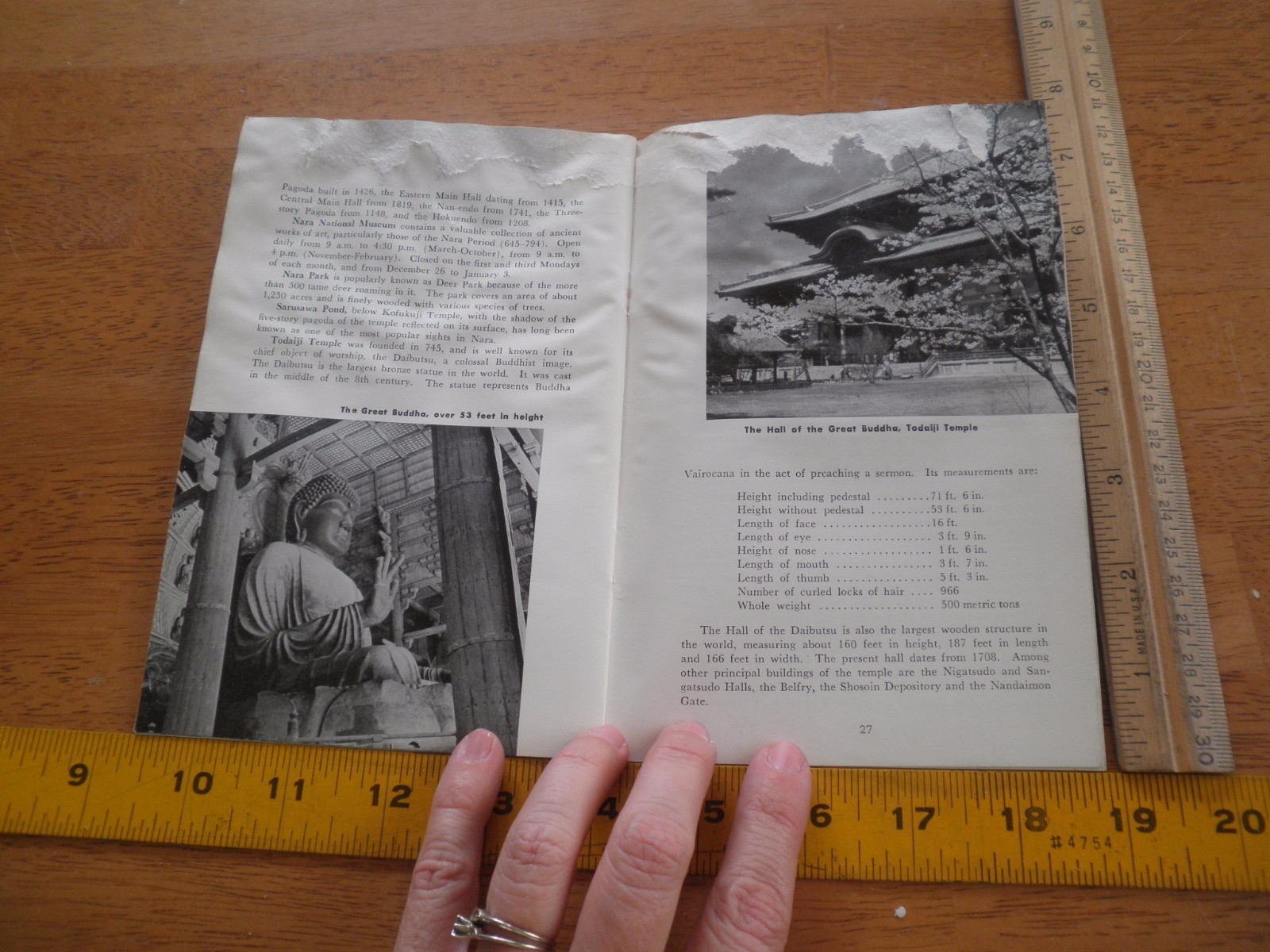 How to see Kyoto Nara Japan Tourist Association 1950’s guide booklet w/ pictures