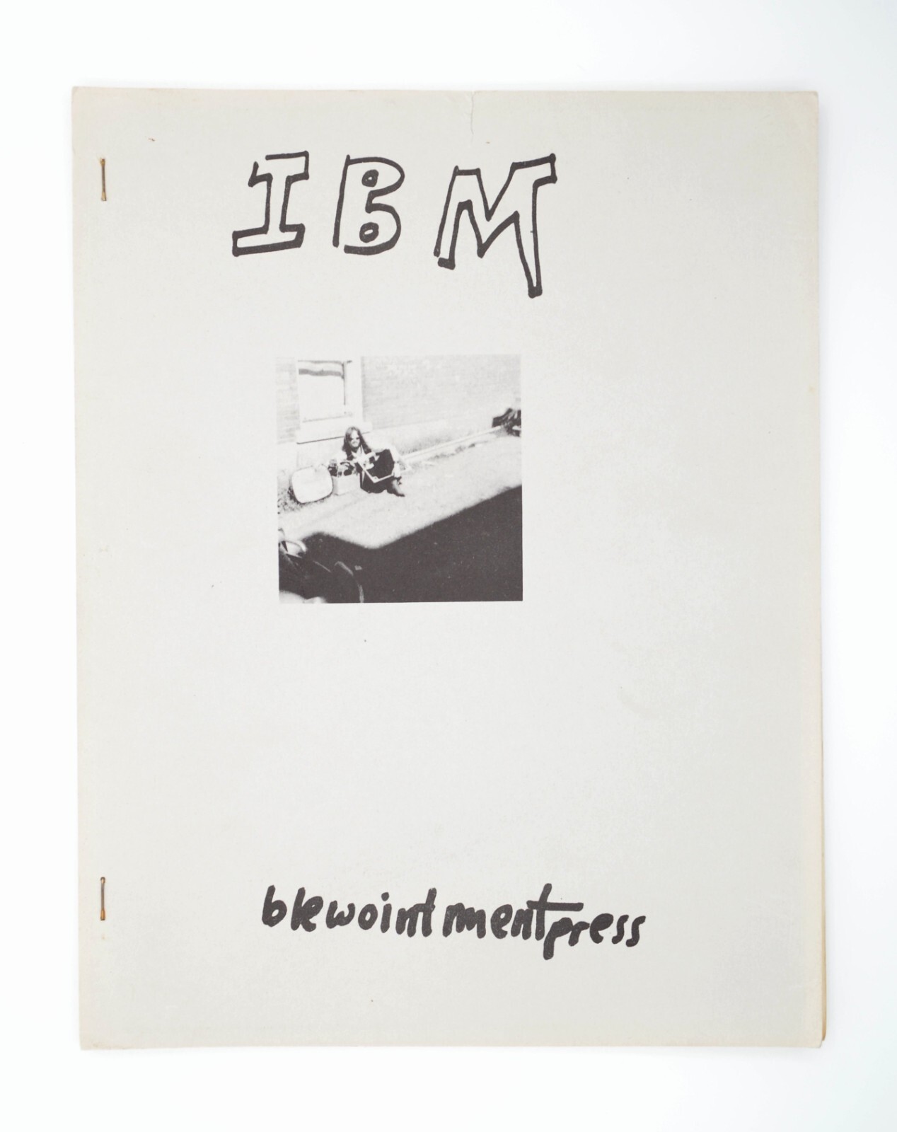 Bill Bissett, IBM, Limited Ed of 300, 1971 Concrete Poetry, blewointment press